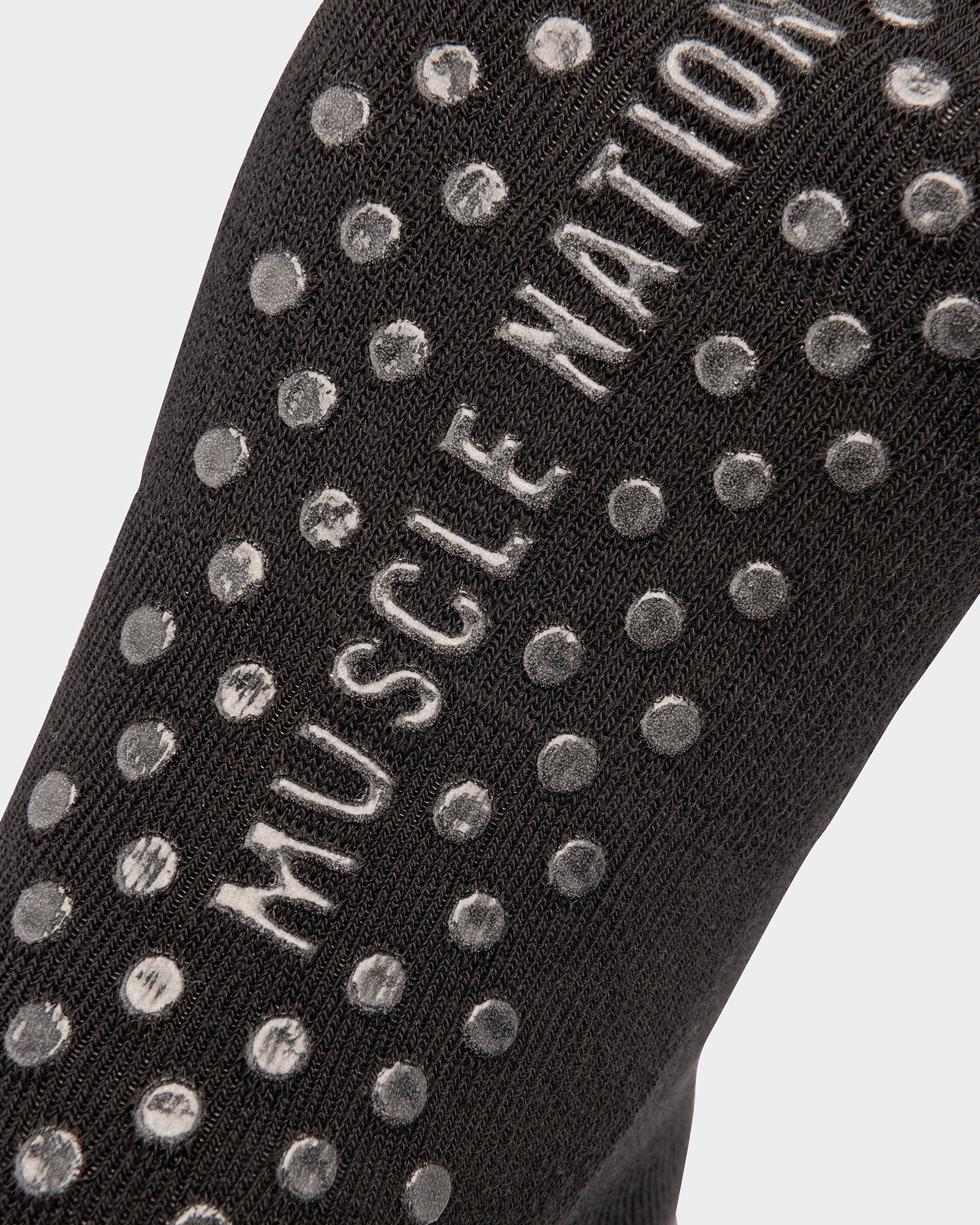 1/4 Crew Grip Sock - 1Pack - Black - Image 2