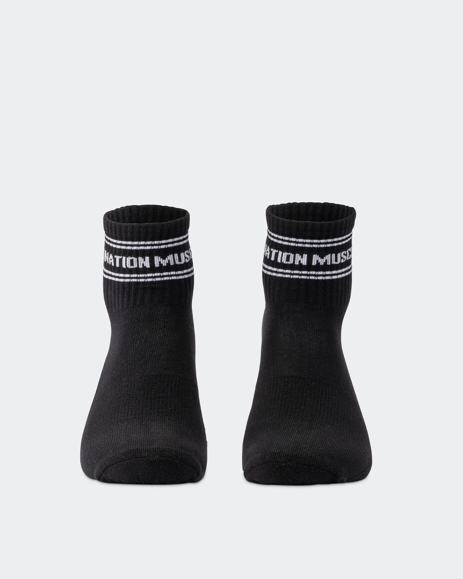 1/4 Crew Grip Sock - 1Pack - Black - Image 4