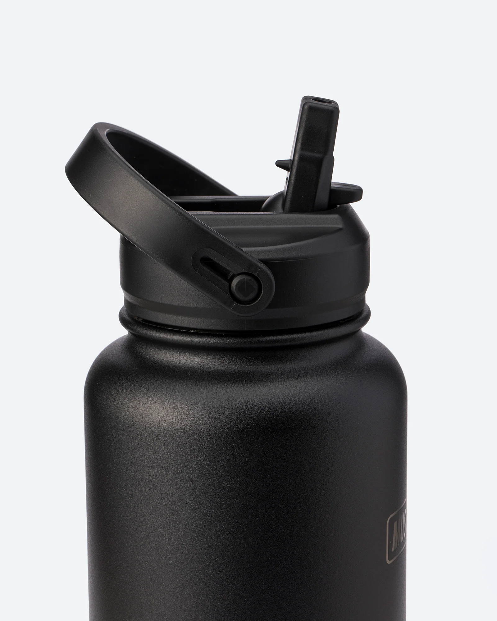 1L Insulated Water Bottle - Black - Image 3