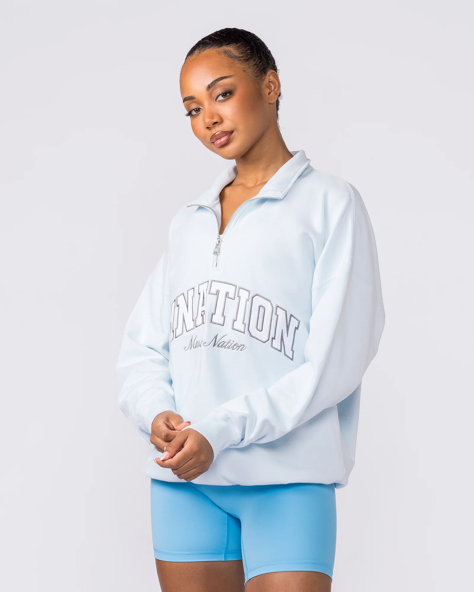 Academy Quarter Zip - Bluebell - Image 5