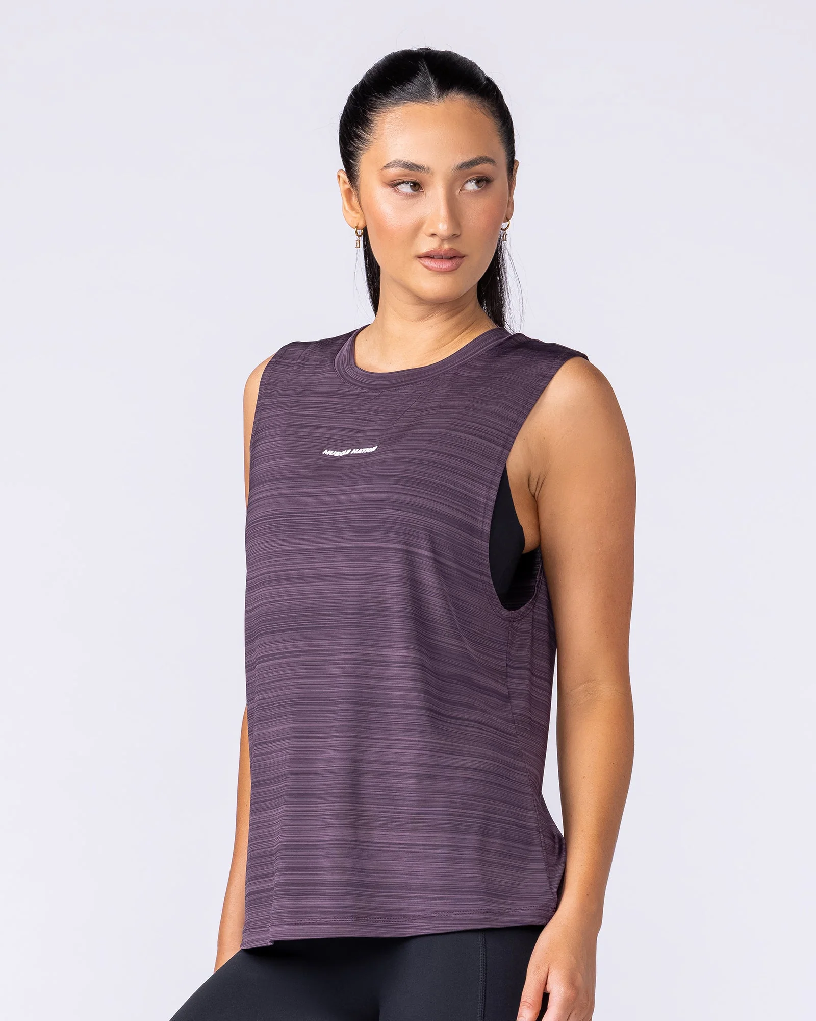 Active Drop Arm Training Tank - Midnight Plum - Image 3