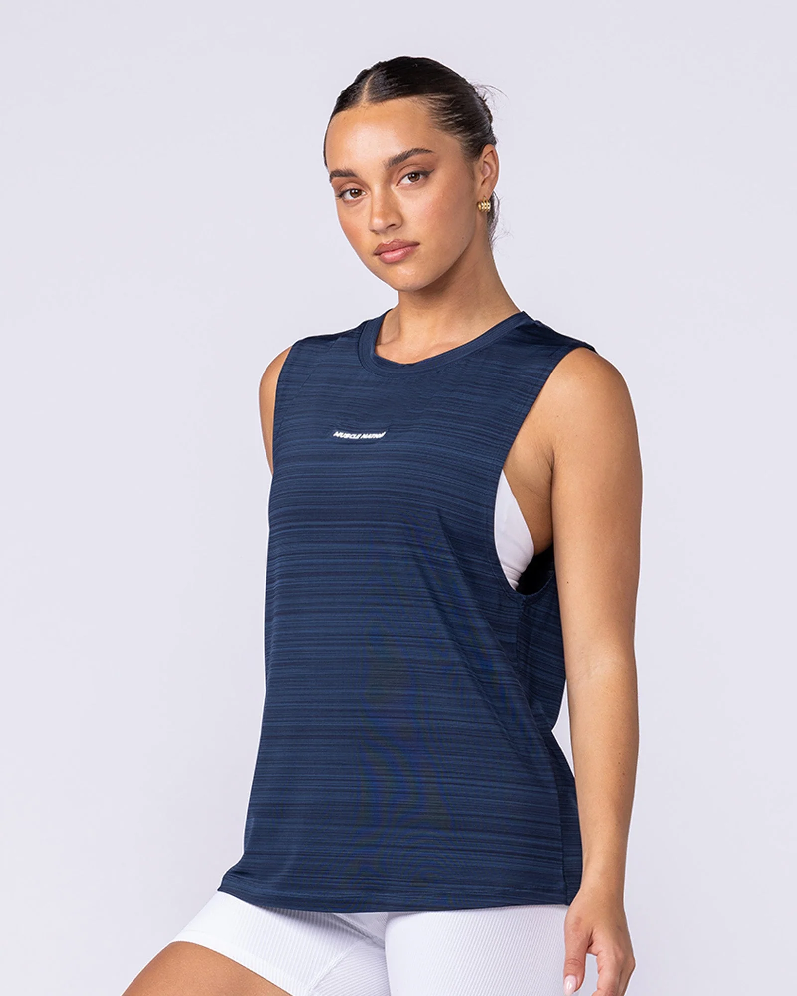 Active Drop Arm Training Tank - Navy - Image 3