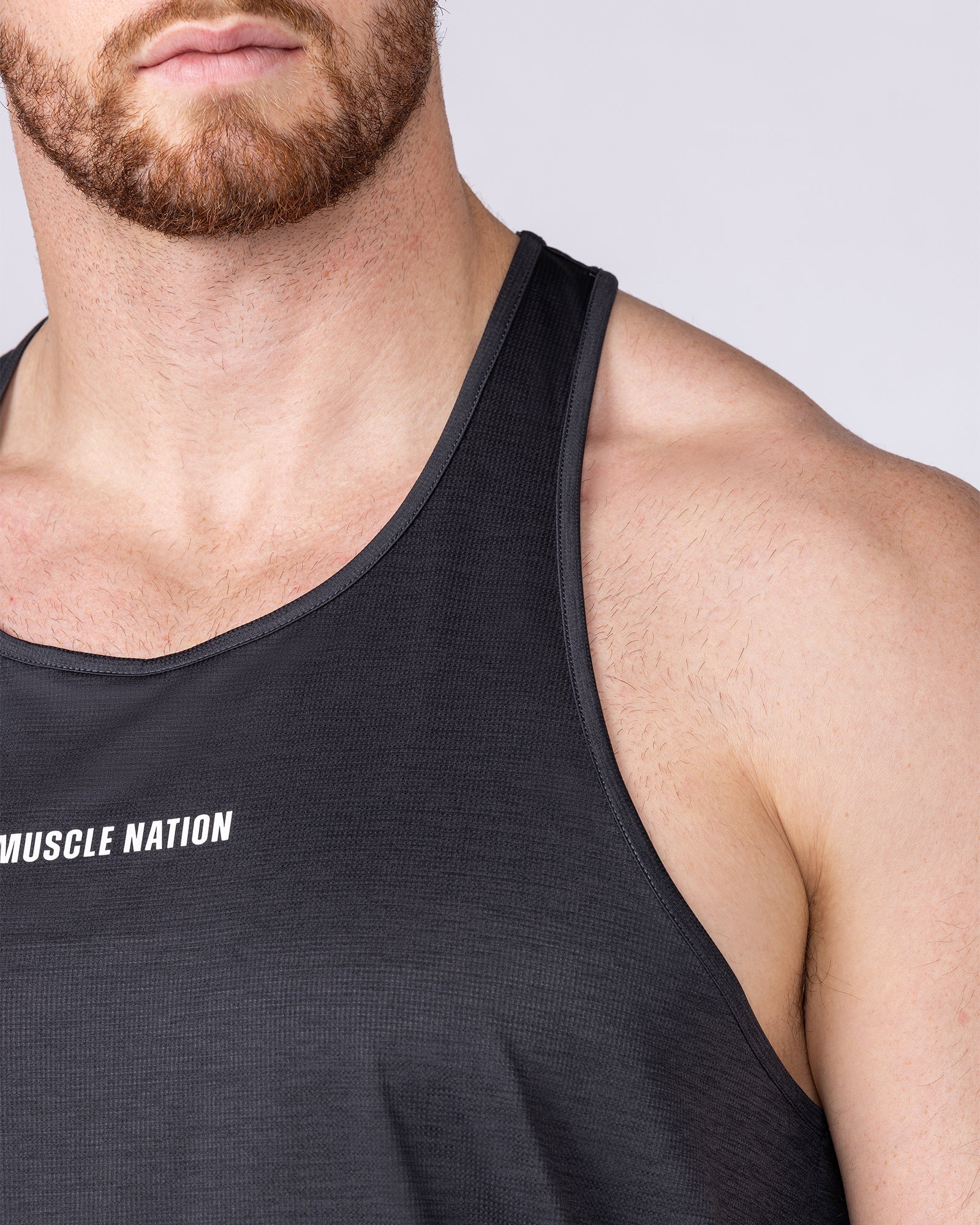 Aero Y Back Singlet - Black - Image 4