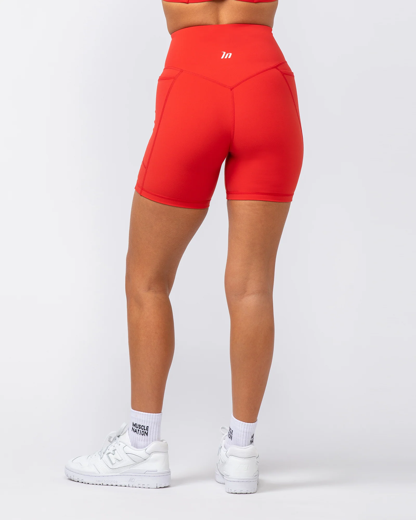 Agility Aura Pocket Bike Shorts - Crimson - Image 6