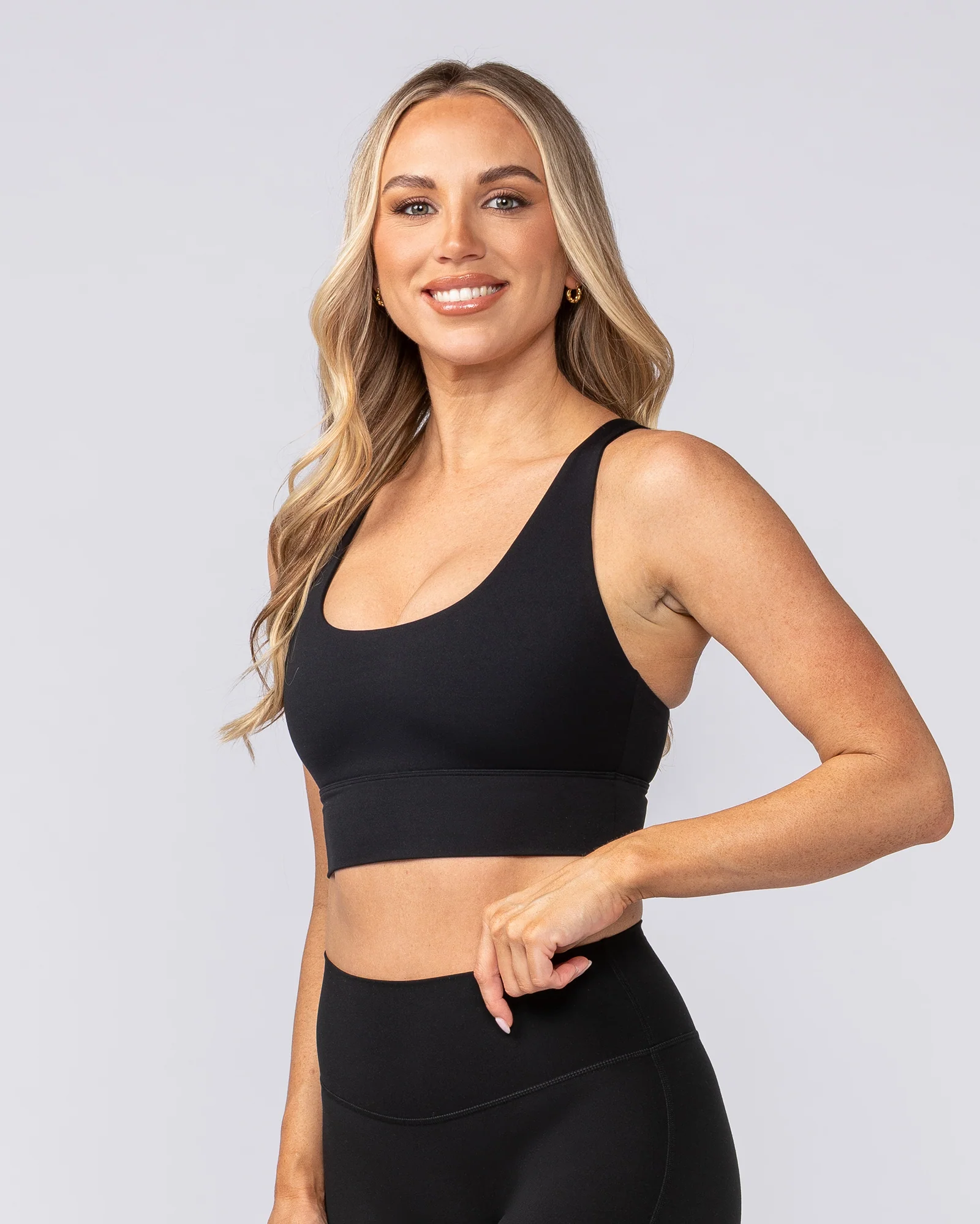 Allure Longline Bra - Black - Image 3