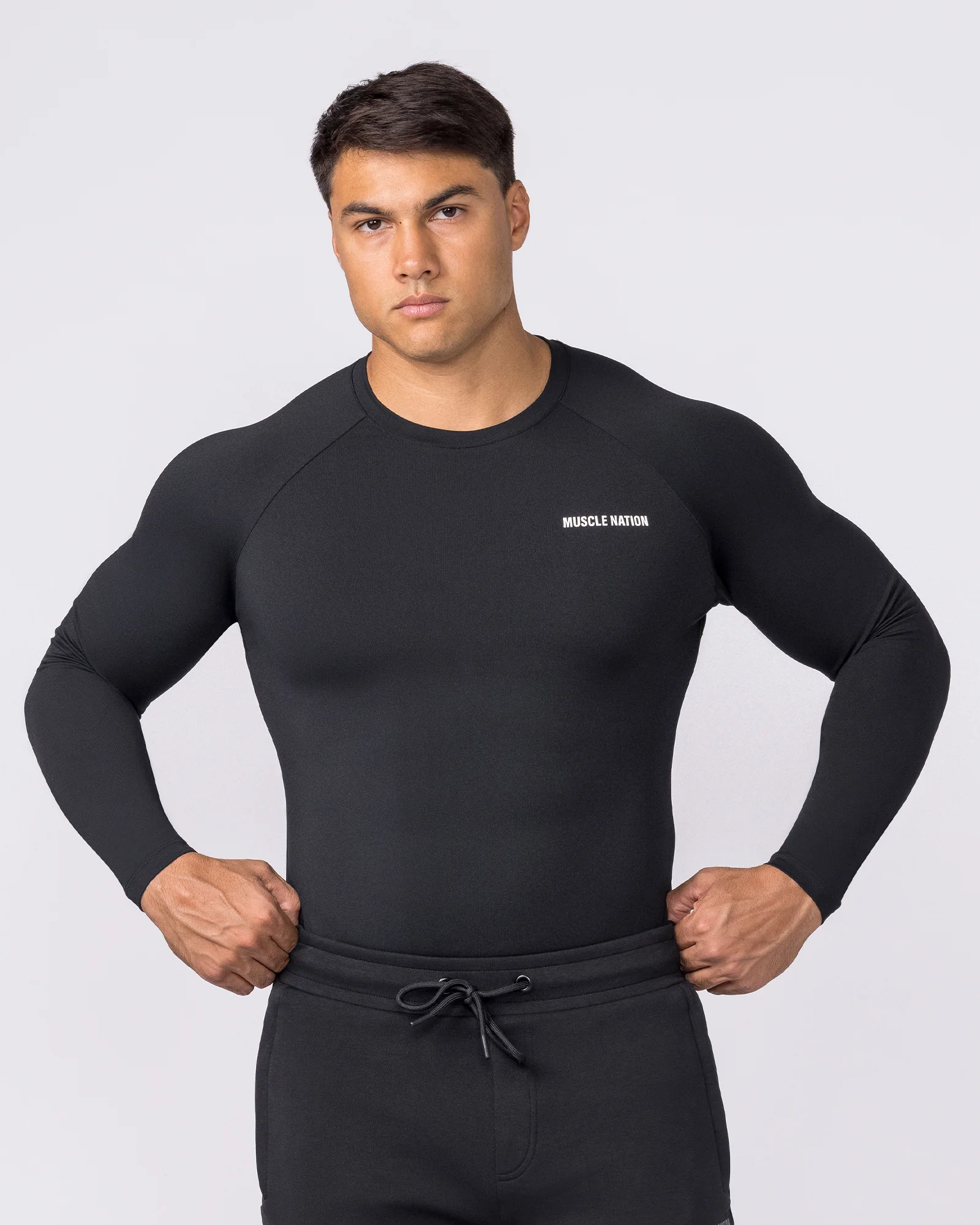 Apex Long Sleeve Tee - Black - Image 3