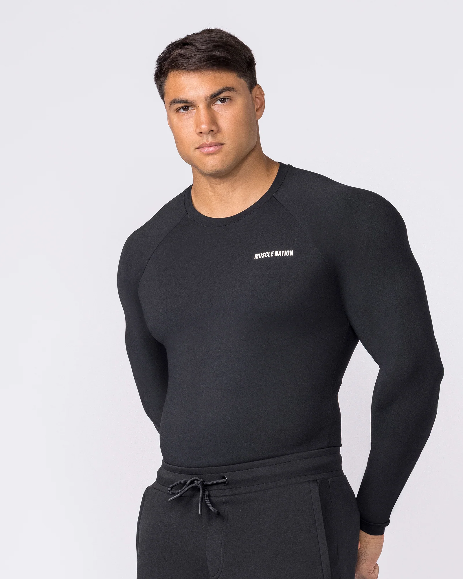 Apex Long Sleeve Tee - Black - Image 4