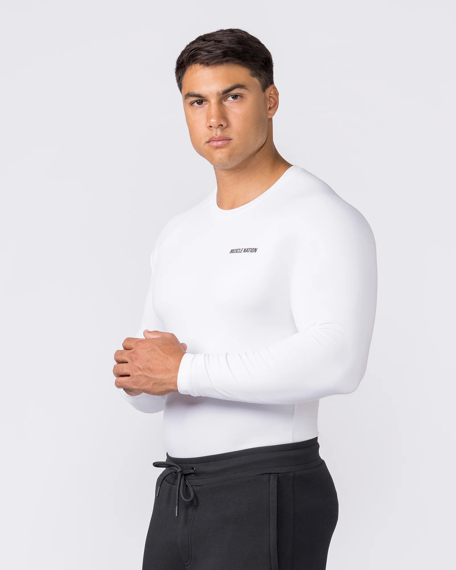 Apex Long Sleeve Tee - White - Image 4