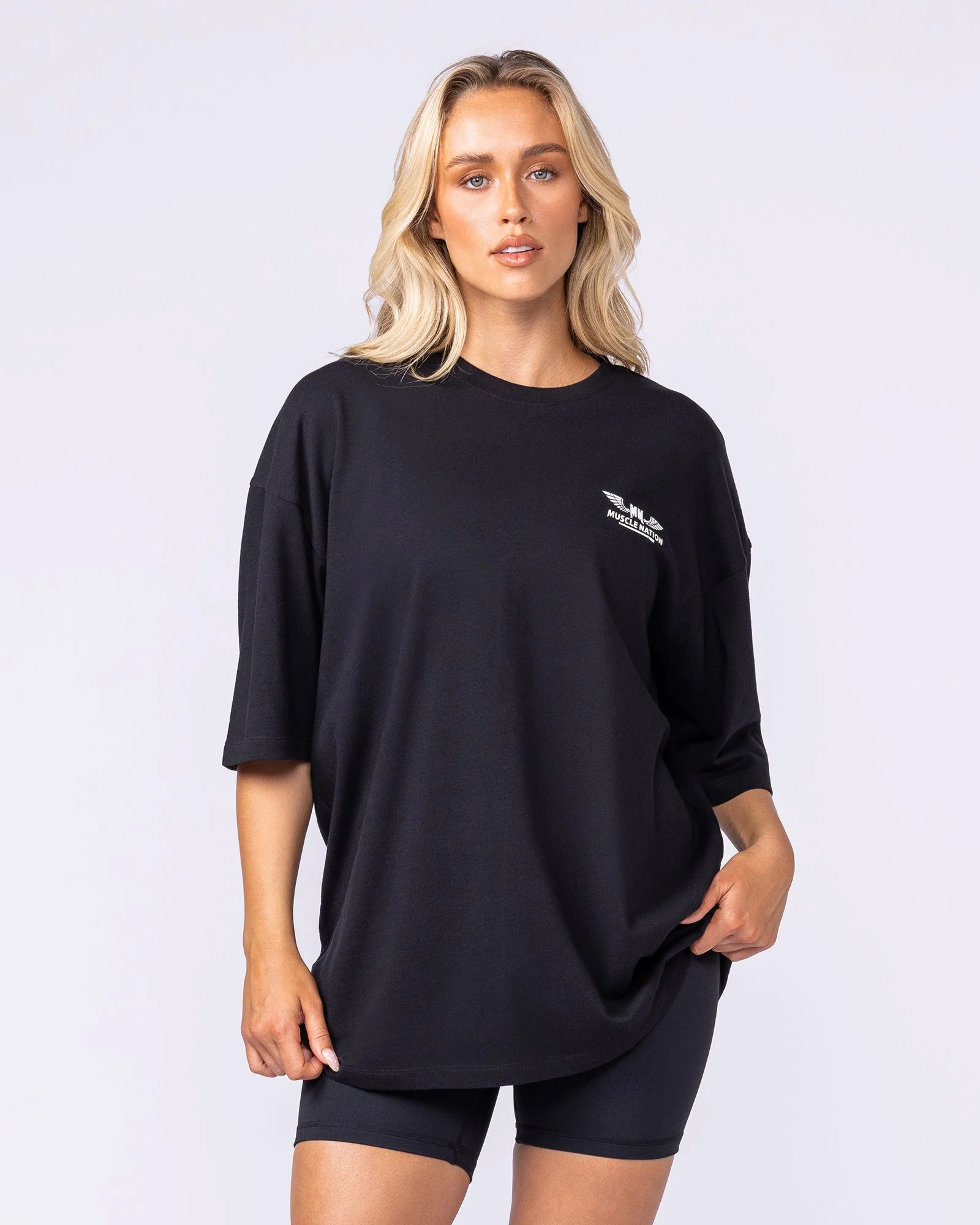Archives Oversized Tee - Black - Image 10