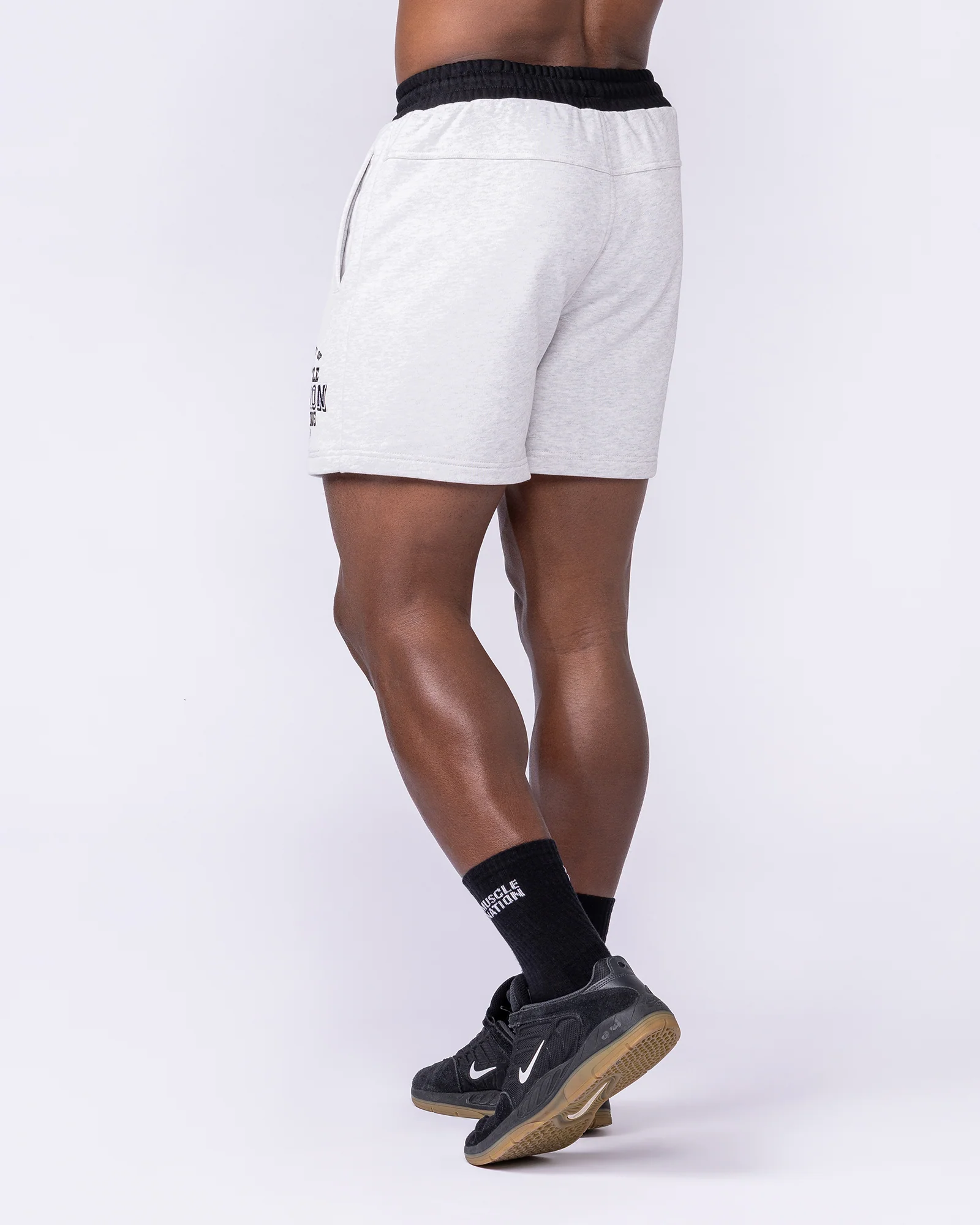 Archives Sweat 5" Shorts - Snow Grey Marl - Image 2