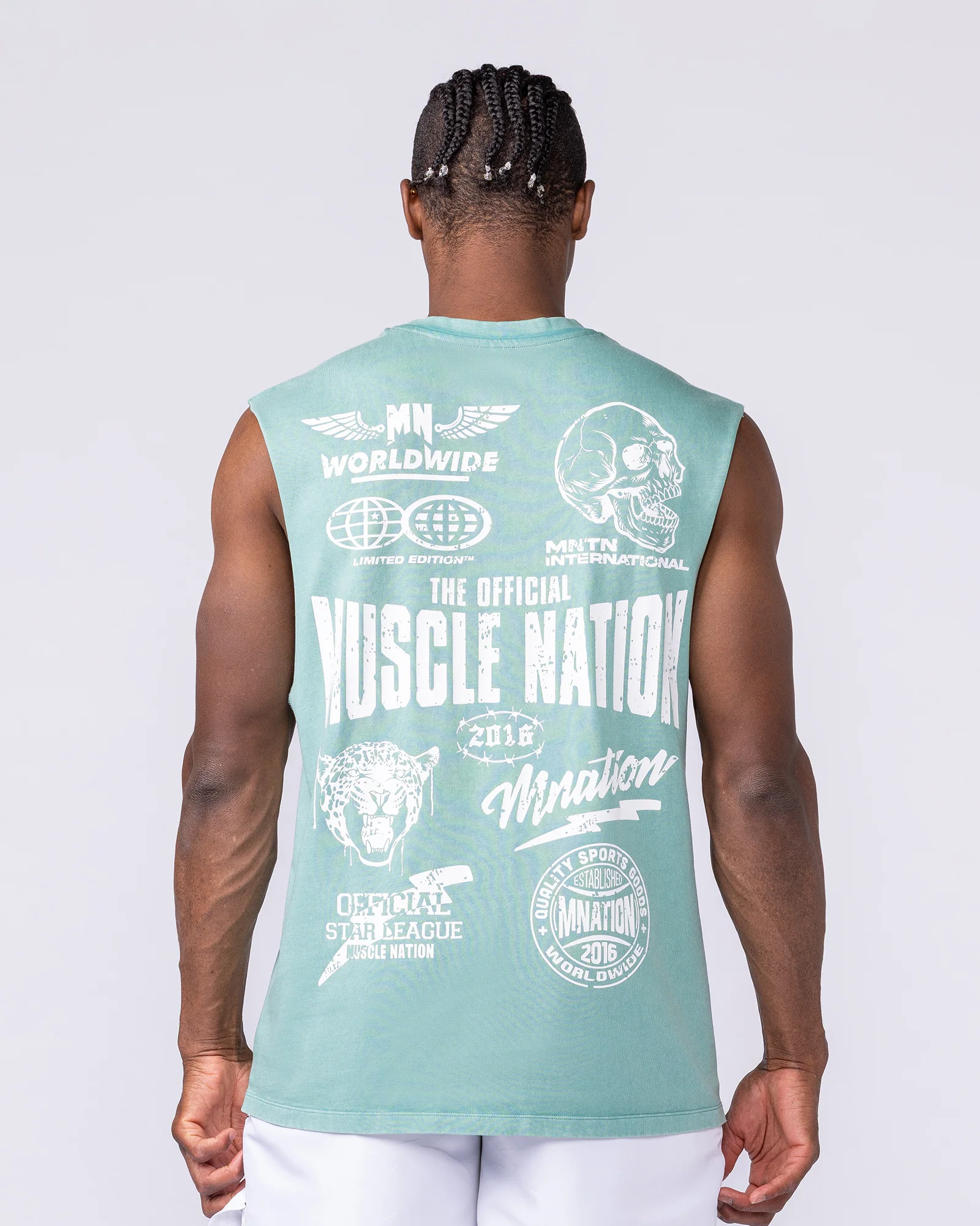 Archives Vintage Muscle Tank - Washed Alpine - Image 4