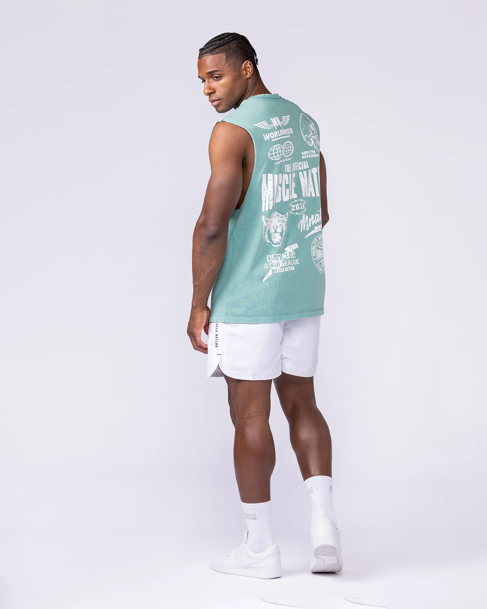 Archives Vintage Muscle Tank - Washed Alpine - Image 5
