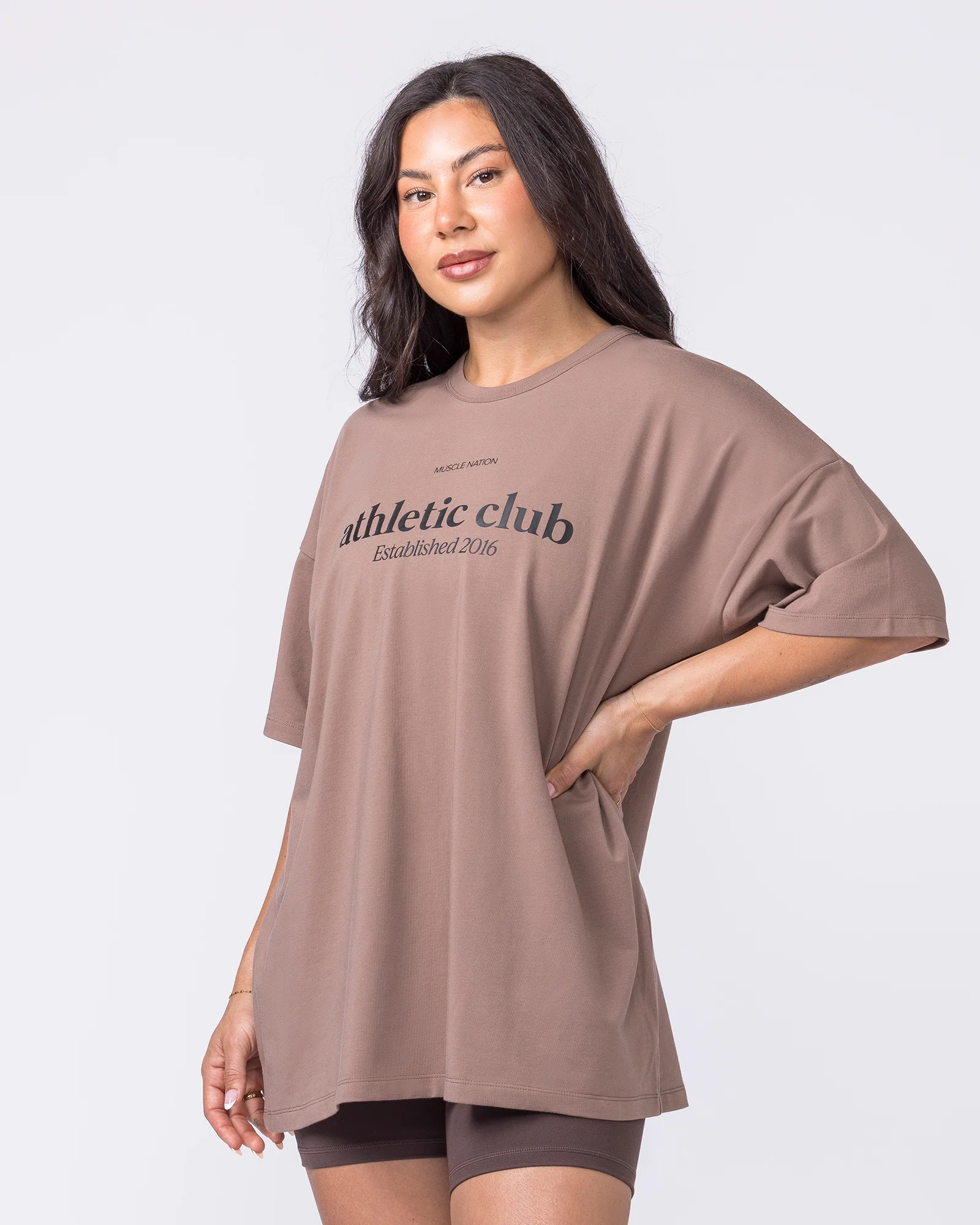 Athletic Club Oversized Tee - Cookie - Image 4