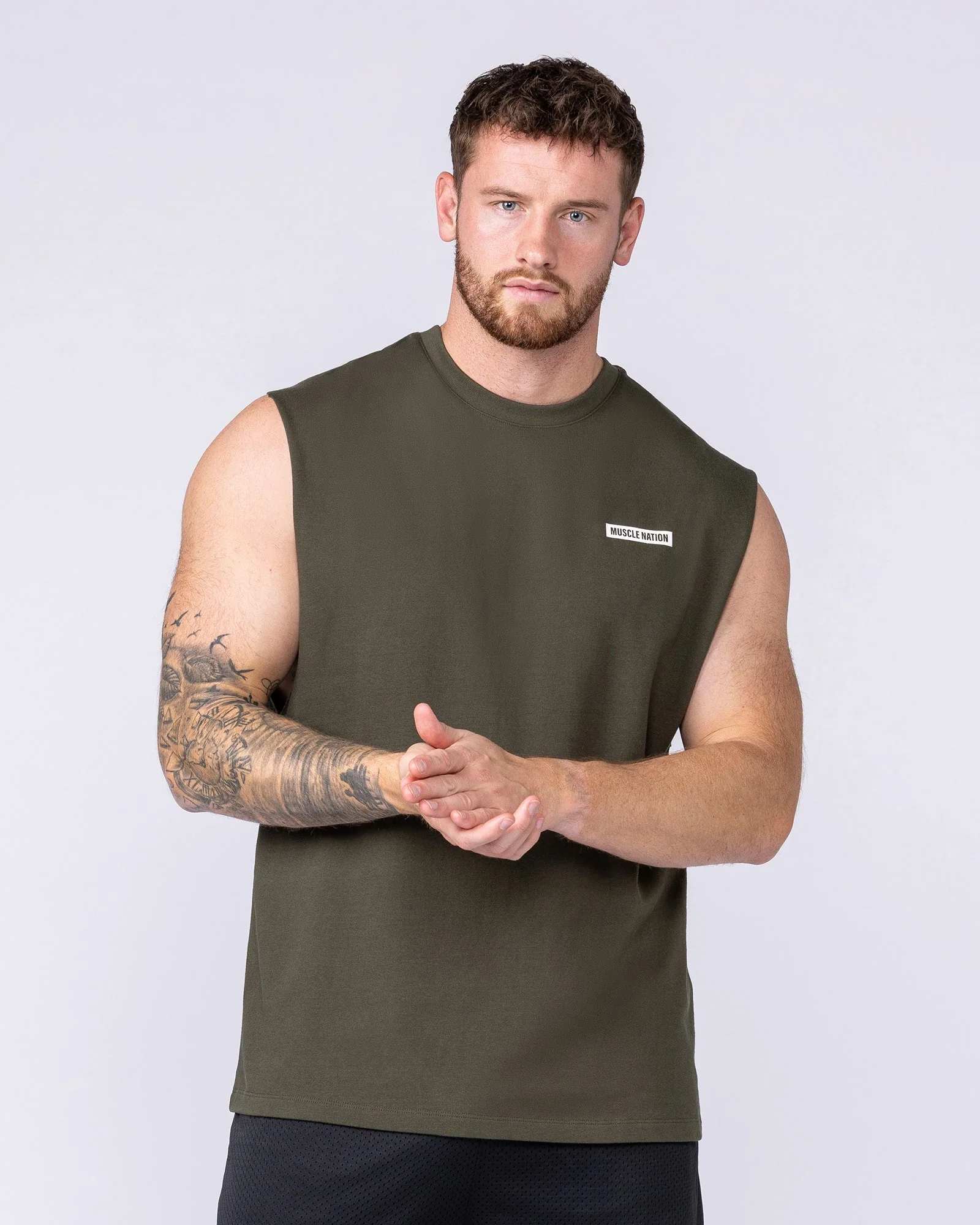Athletic Division Muscle Tank - Dark Khaki - Image 2