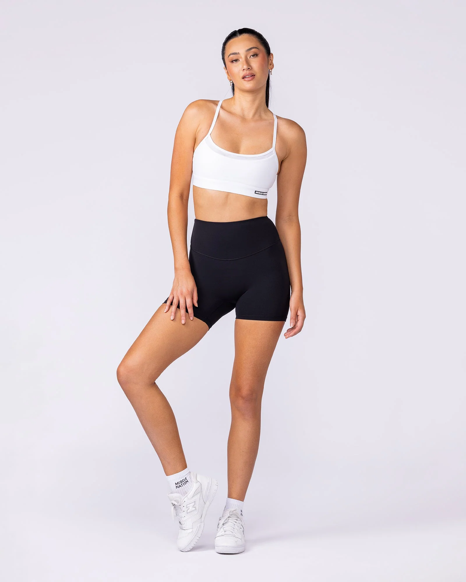 Aura Back Pocket Midway Shorts - Black - Image 6