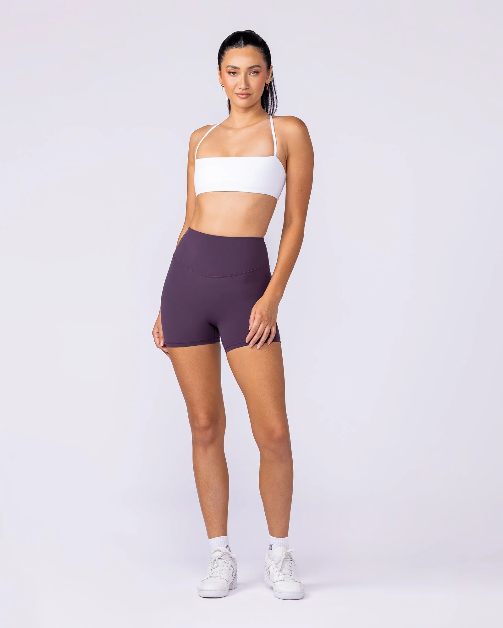 Aura Back Pocket Midway Shorts - Midnight Plum - Image 6