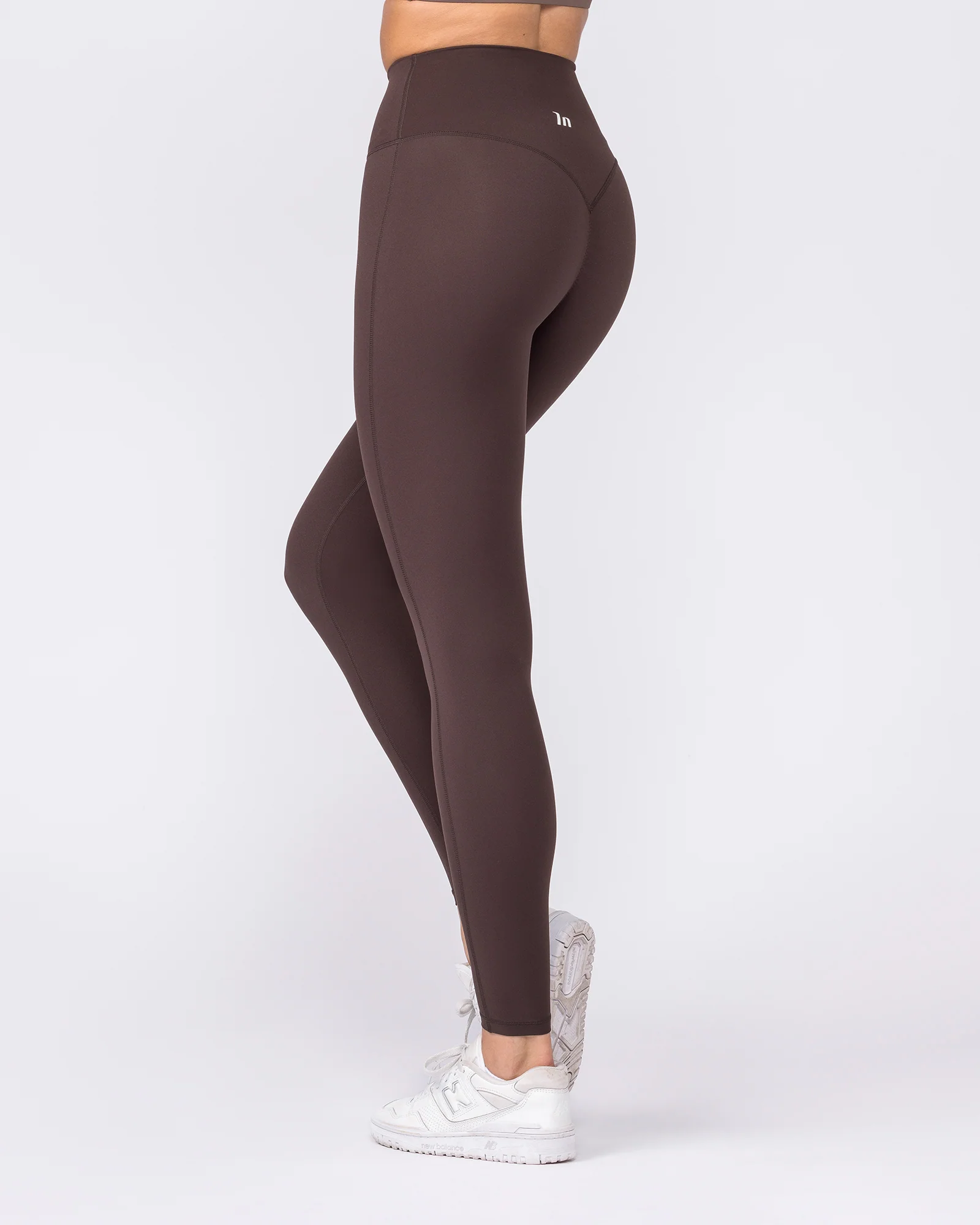 Aura Peachy High Invisible Scrunch Ankle Leggings - Cocoa - Image 5