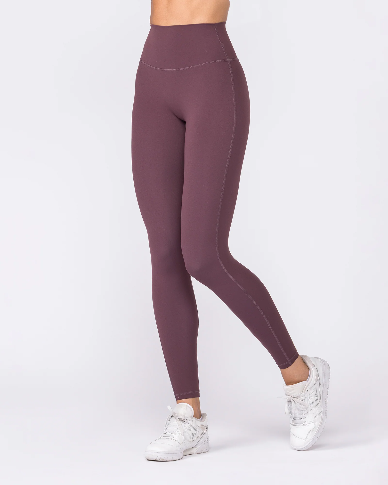 Aura Peachy High Invisible Scrunch Ankle Leggings - Dark Cherry - Image 3