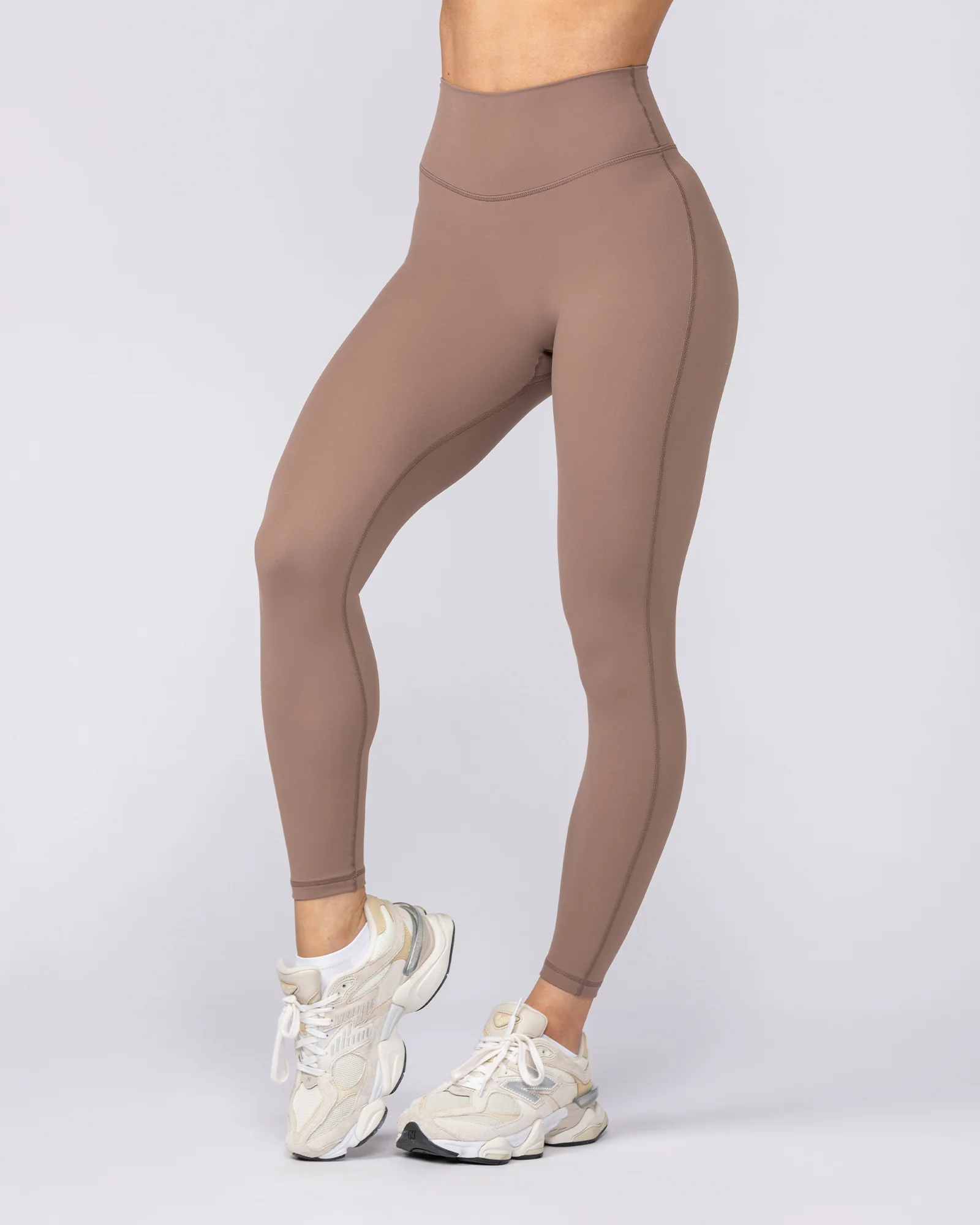 Aura Peachy Invisible Scrunch Ankle Leggings - Cookie - Image 4