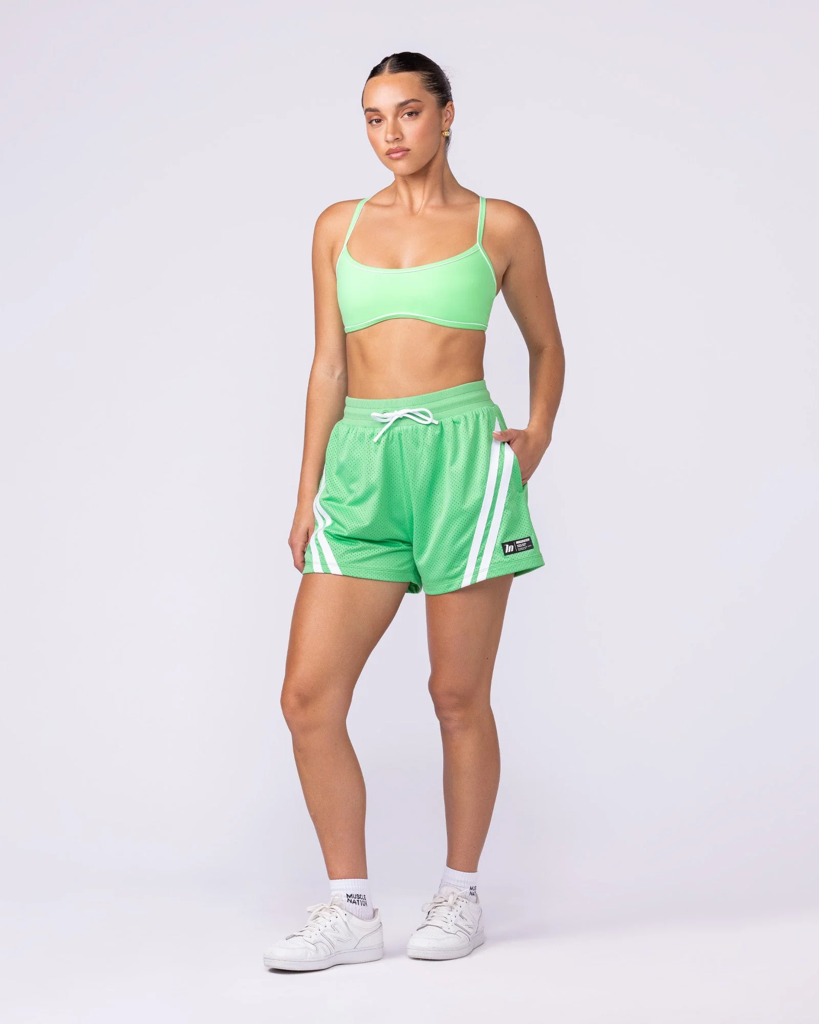 Baller 3" Shorts - Neon Apple - Image 5
