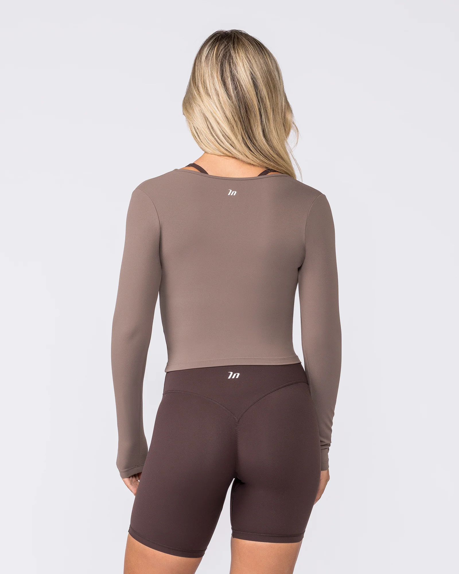 Base Long Sleeve Top - Taupe - Image 4