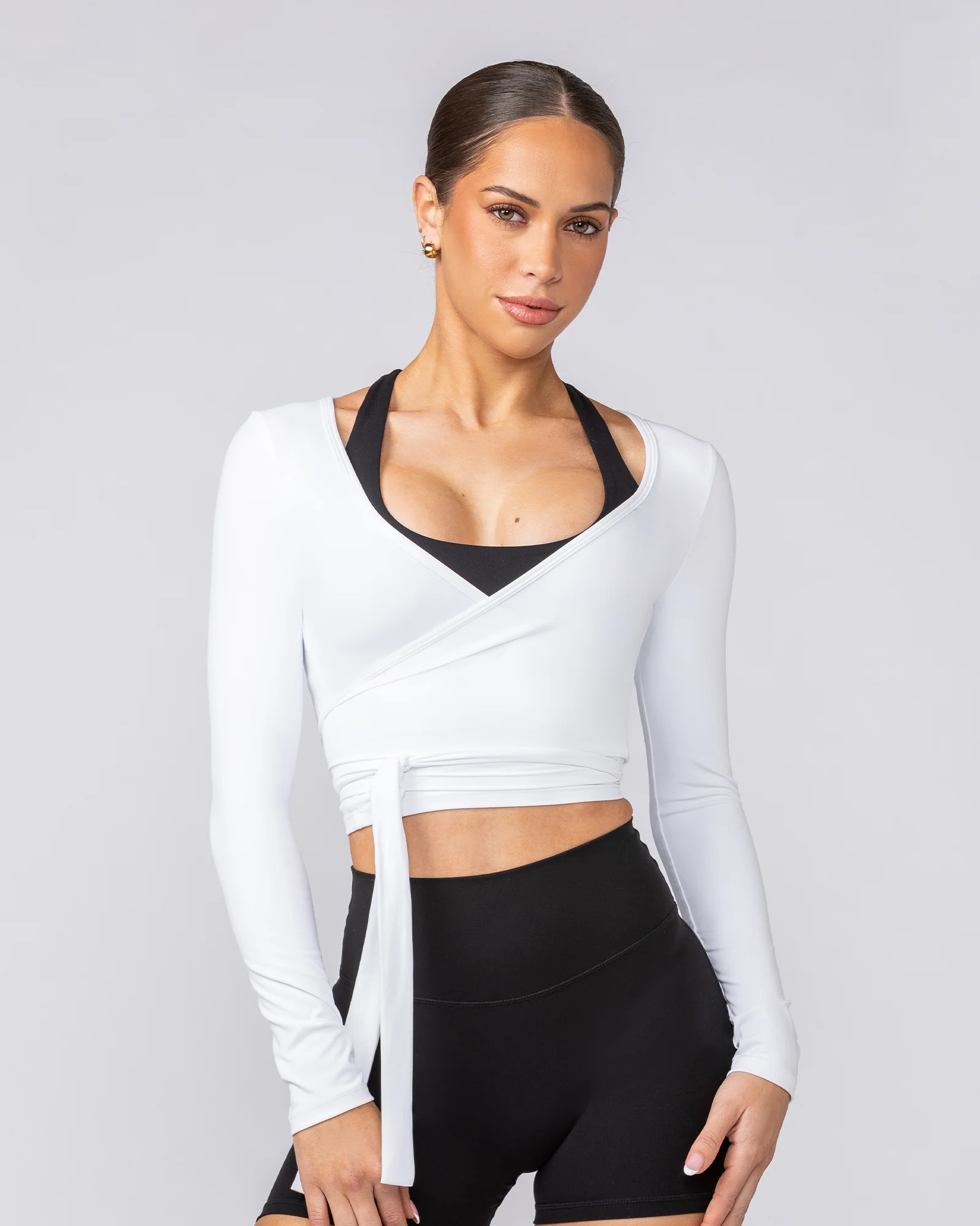 Bliss Wrap Top - White - Image 2