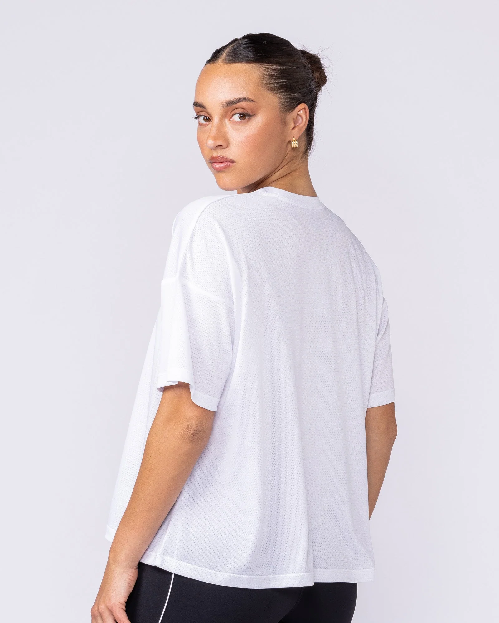 Boxy Training Tee - White - Image 3