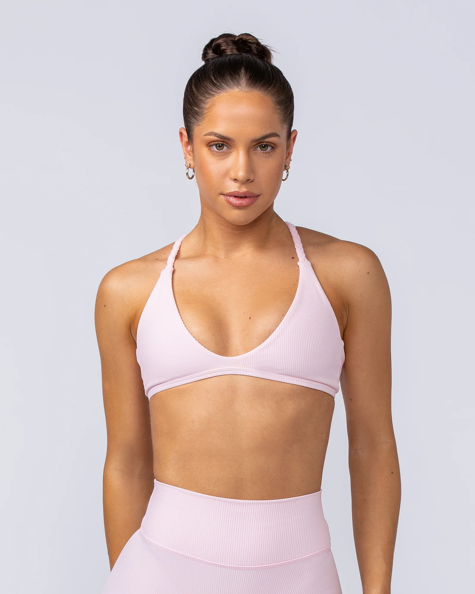 Breeze Rib Bralette - Baby Pink - Image 3