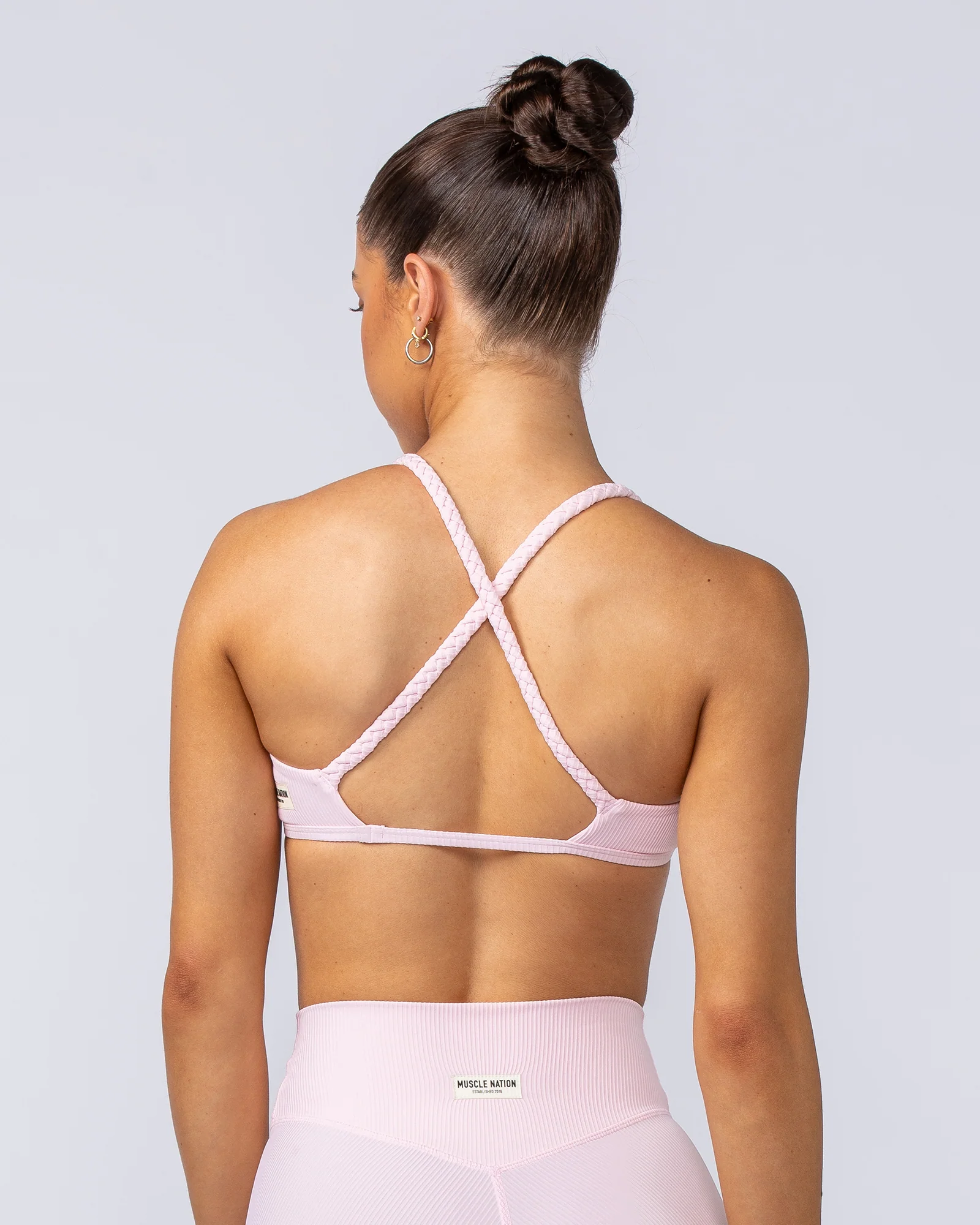 Breeze Rib Bralette - Baby Pink - Image 5