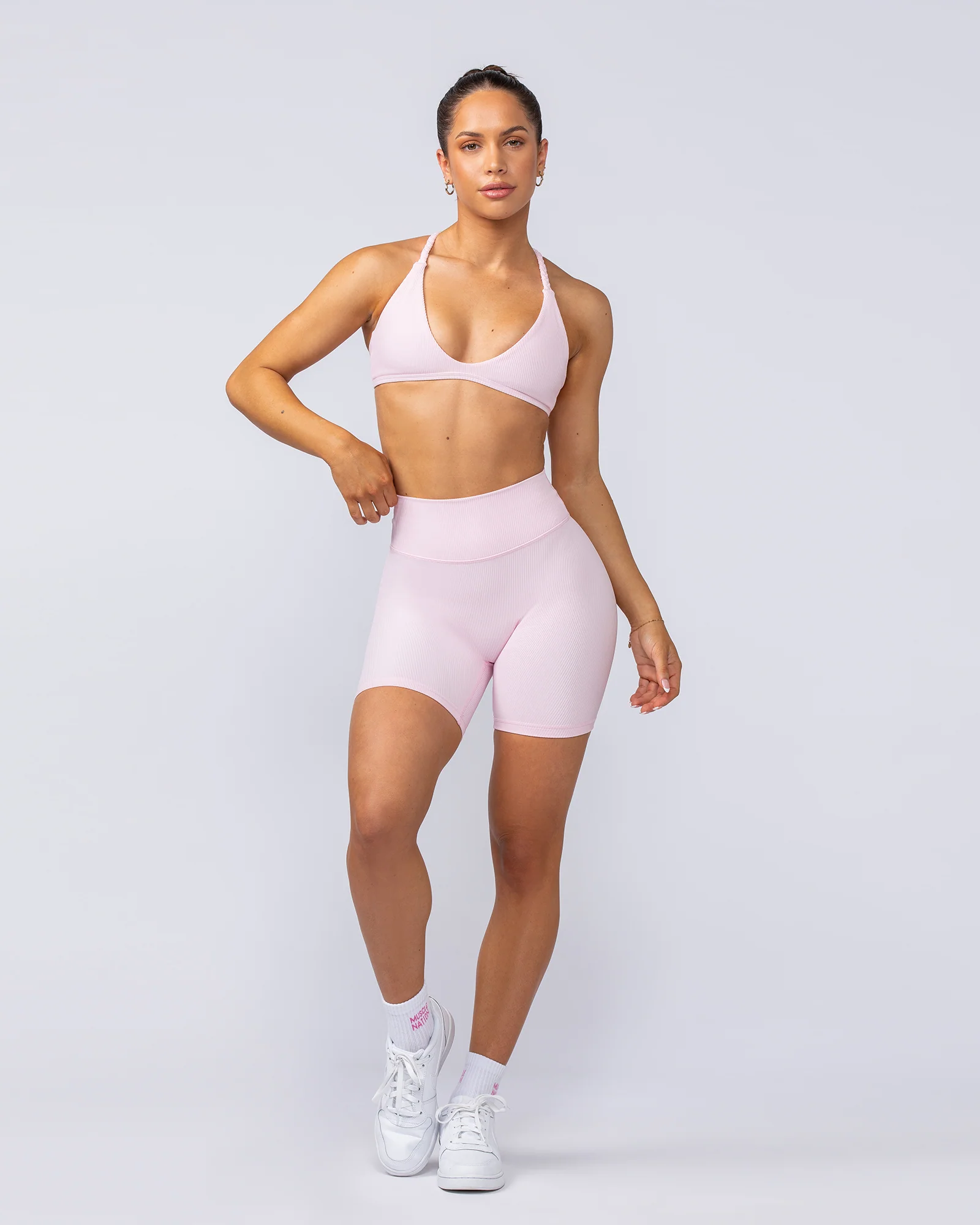 Breeze Rib Bralette - Baby Pink - Image 6