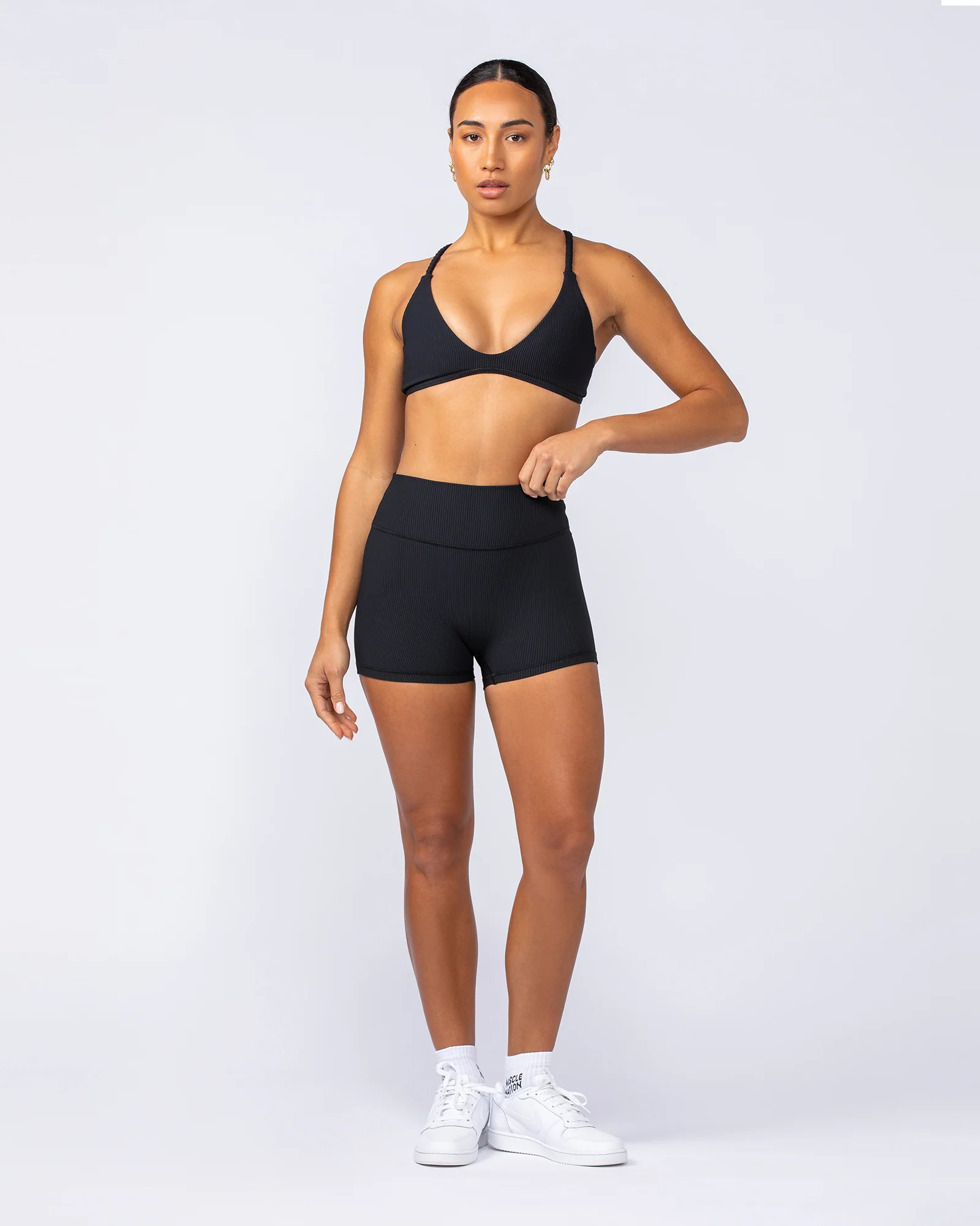Breeze Rib Bralette - Black - Image 6