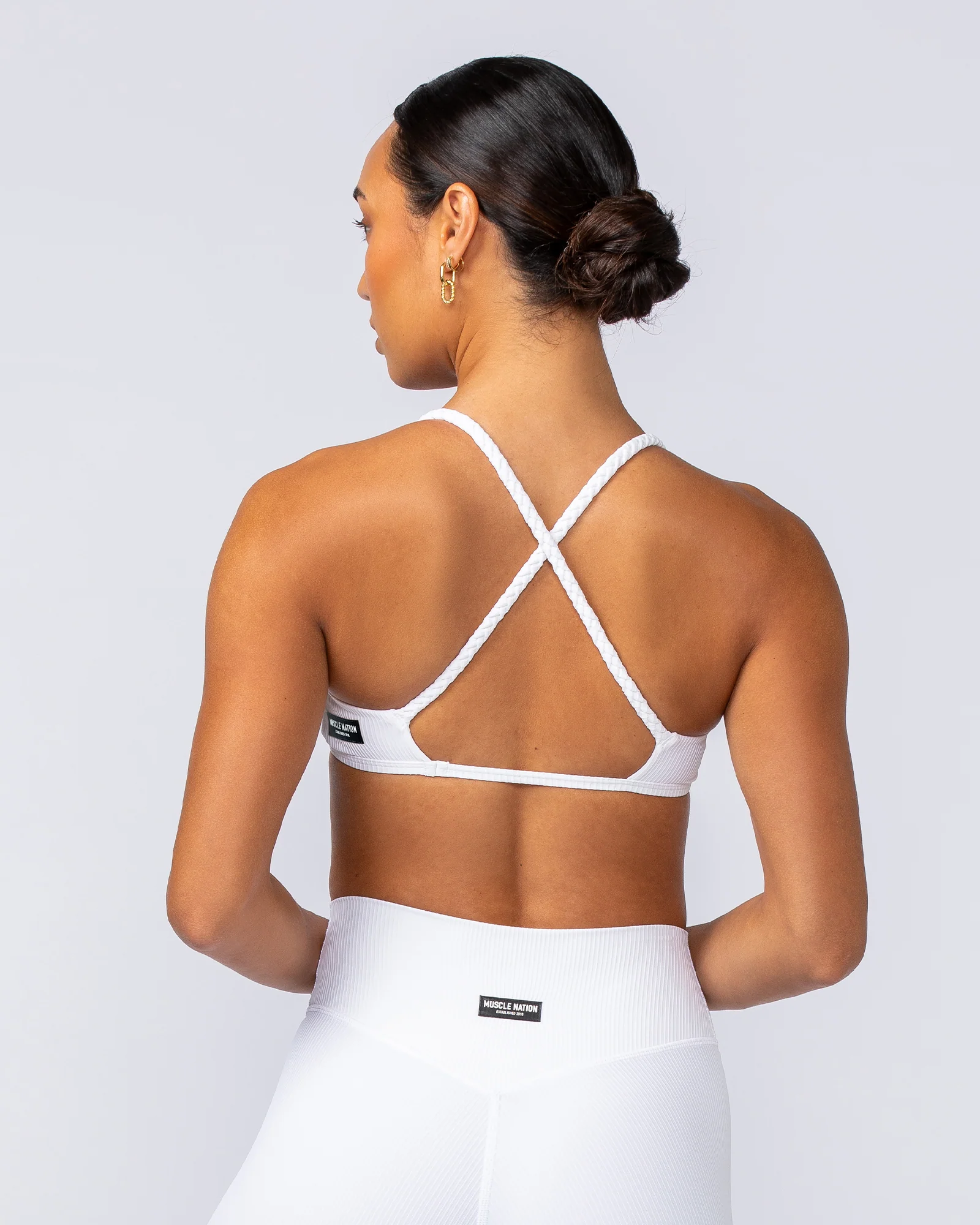 Breeze Rib Bralette - White - Image 4