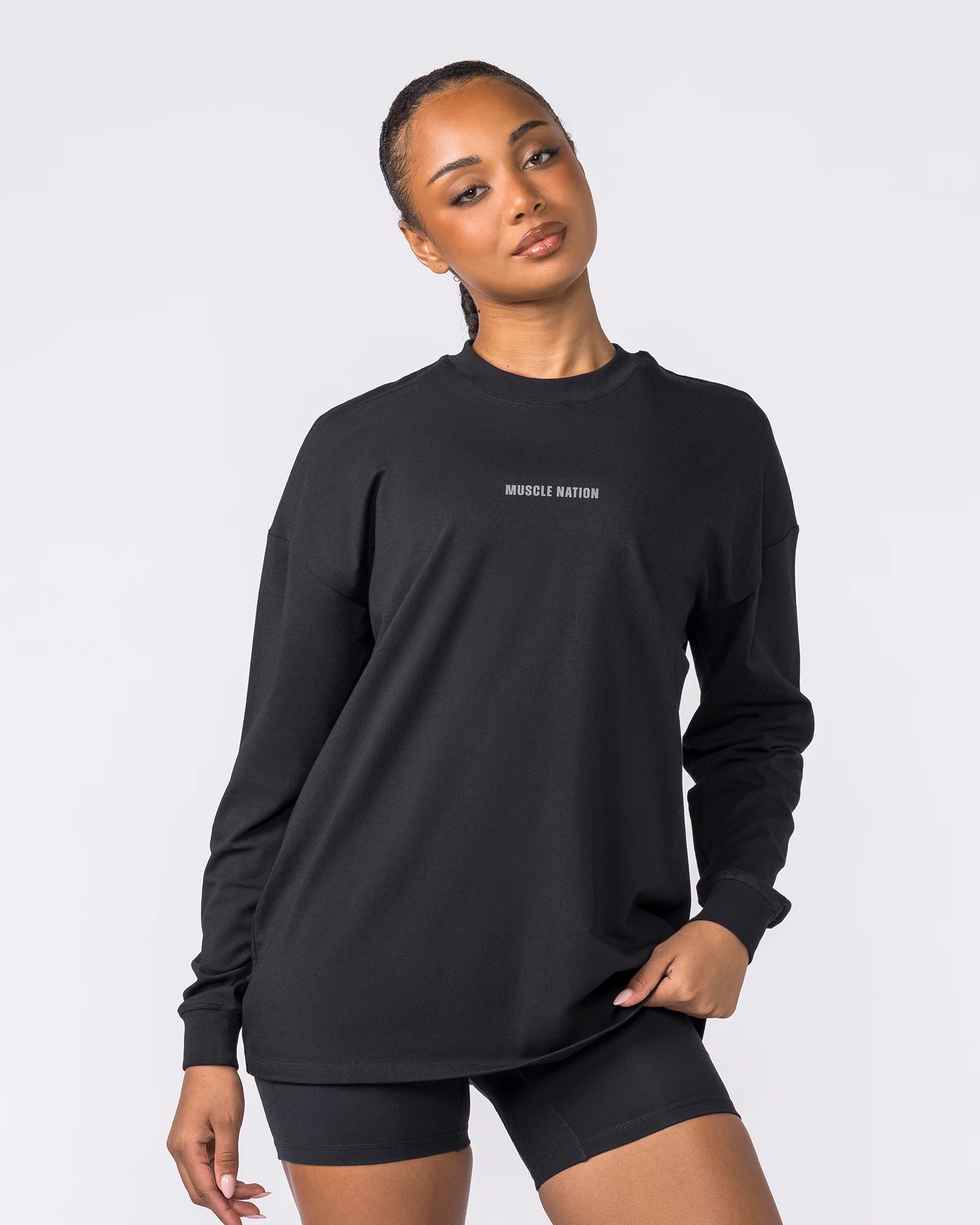 Classic Long Sleeve Top - Black - Image 3