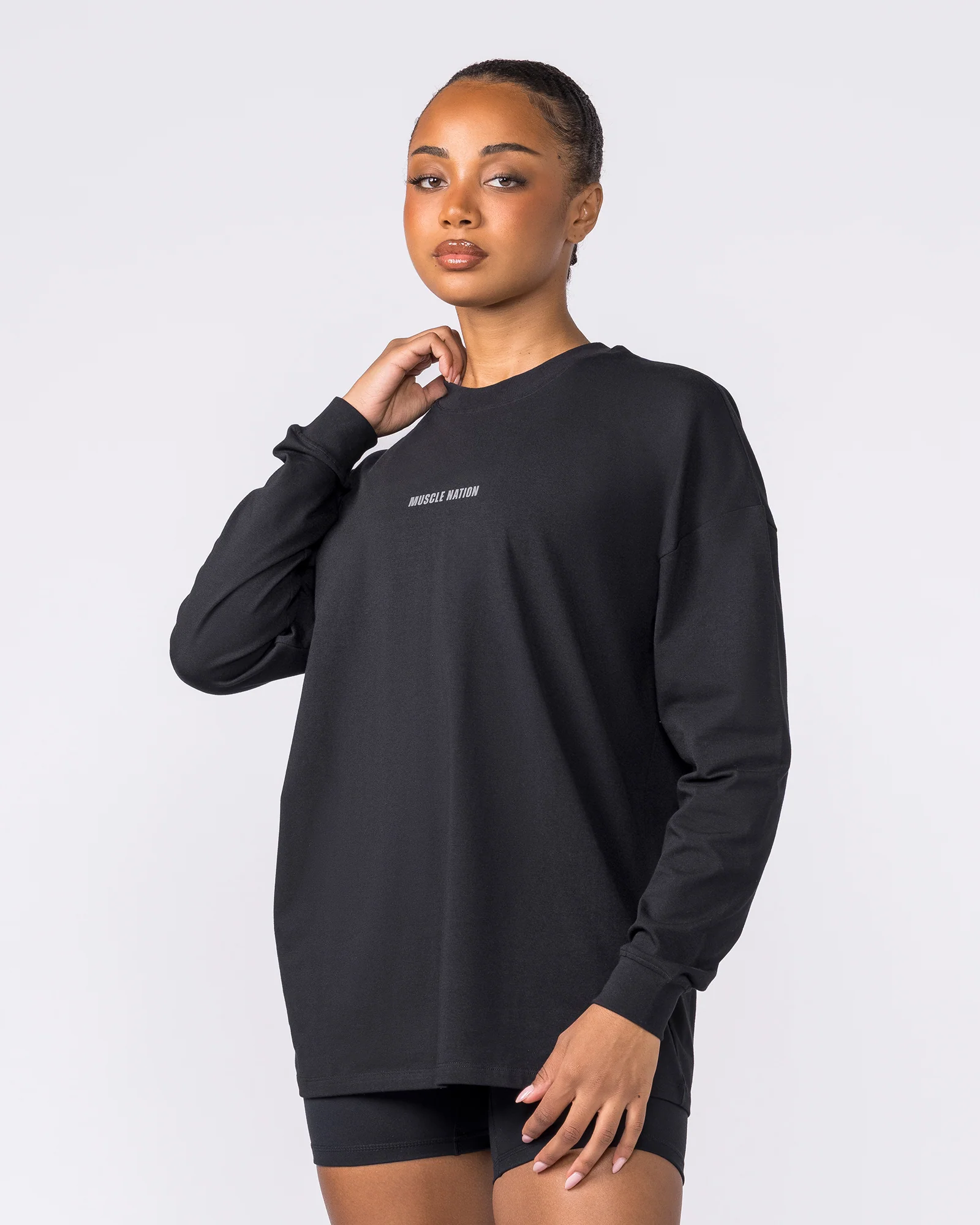 Classic Long Sleeve Top - Black - Image 4