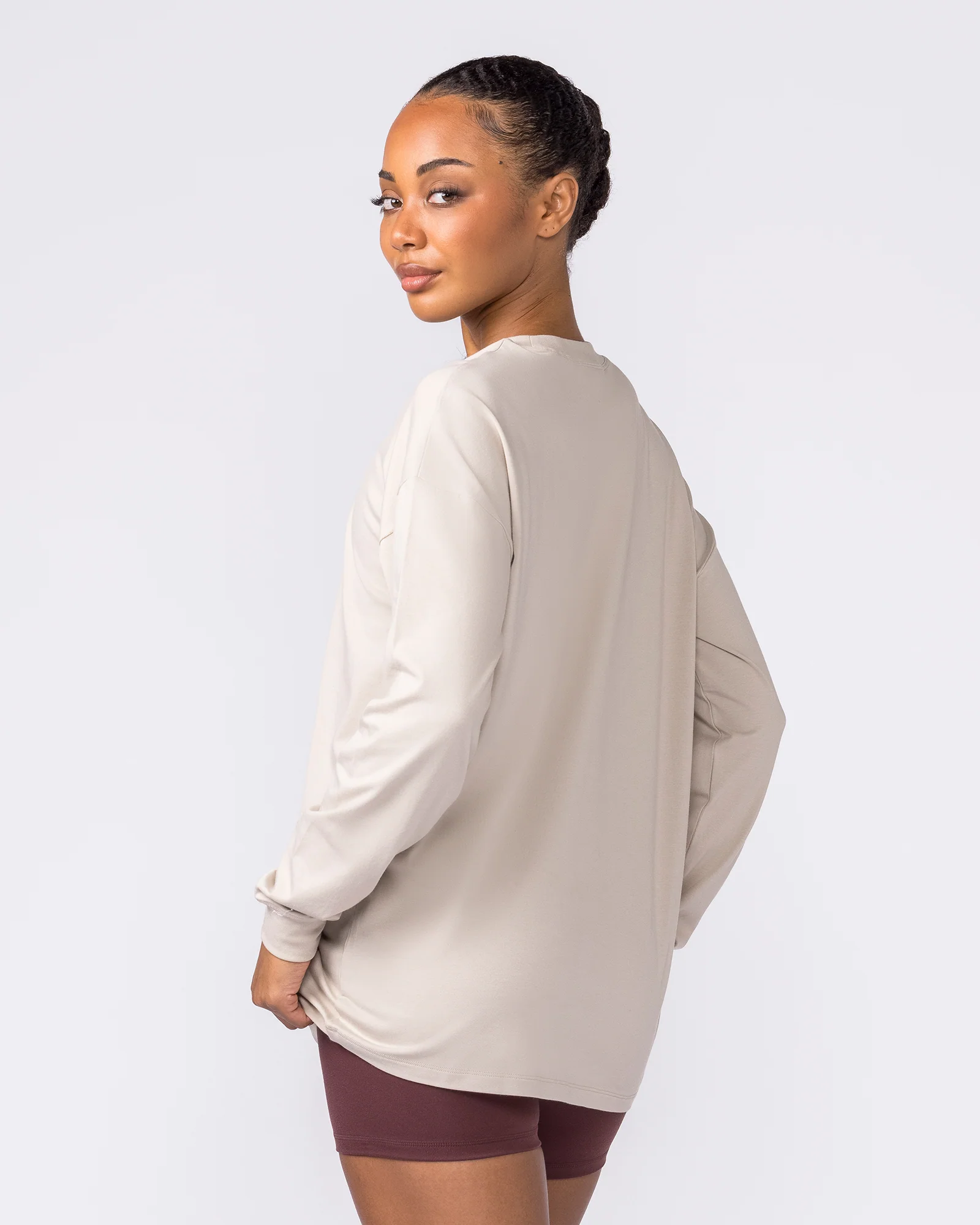 Classic Long Sleeve Top - Cream - Image 2