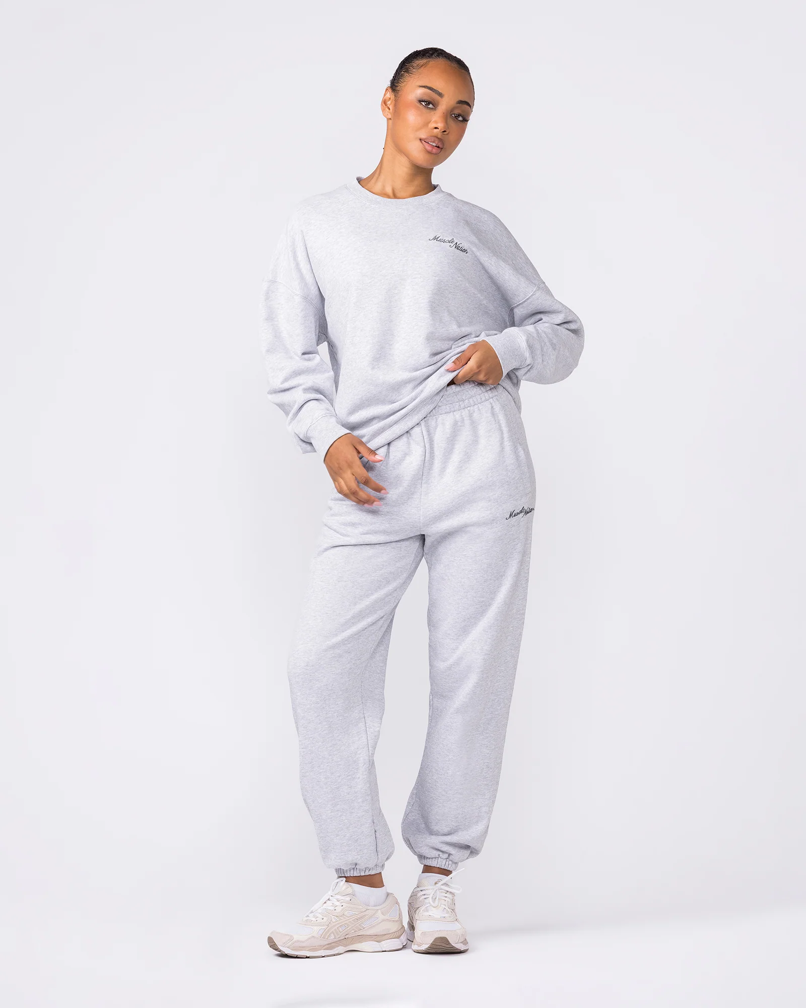 Collective Boxy Pullover - Light Grey Marl - Image 7
