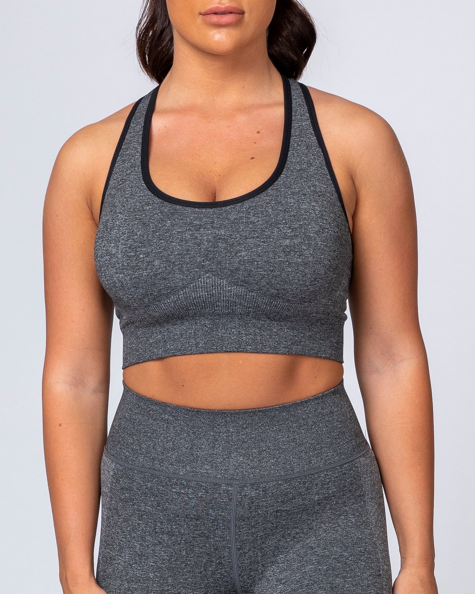 Comfort Seamless Bra - Charcoal Marl - Image 7