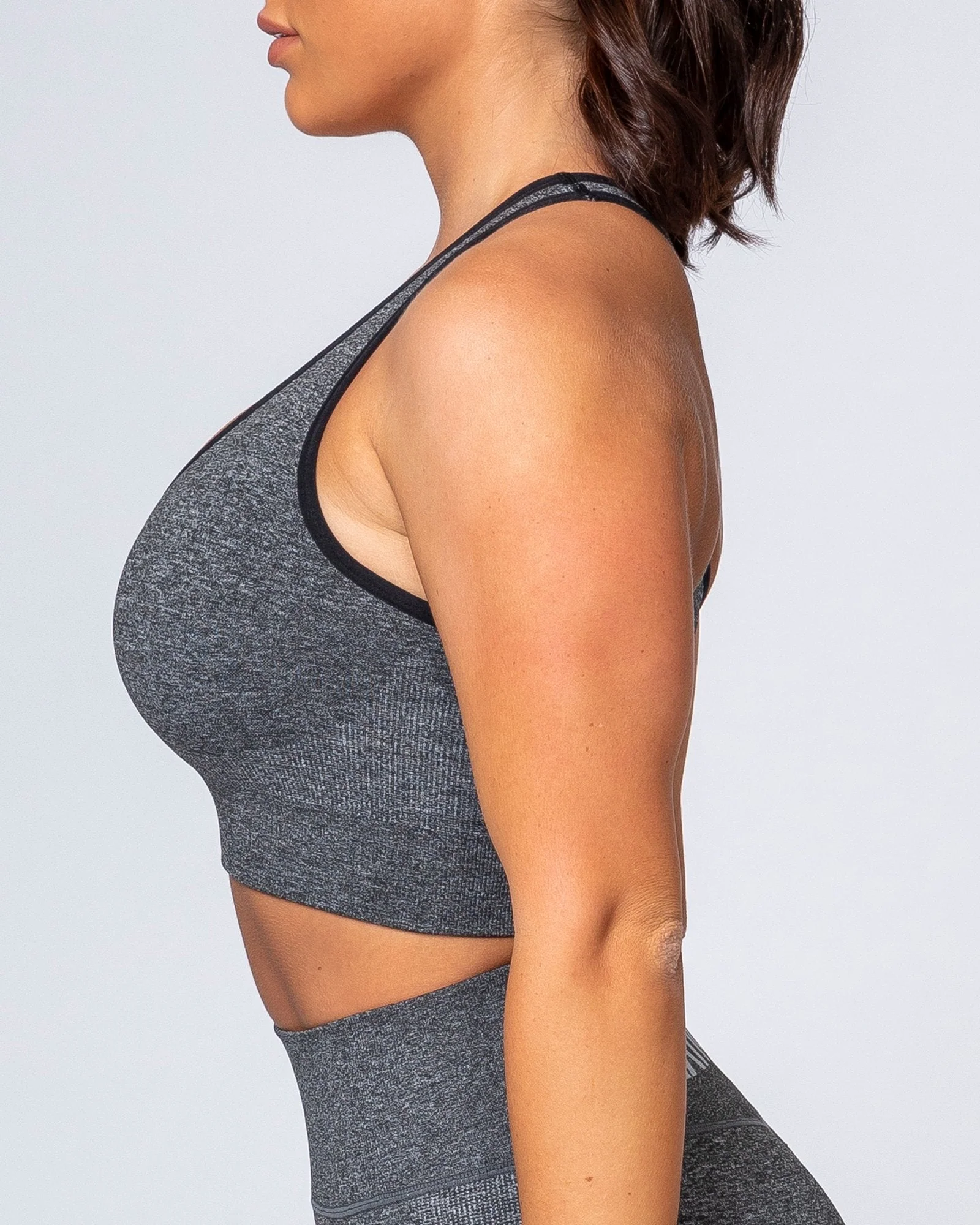 Comfort Seamless Bra - Charcoal Marl - Image 8