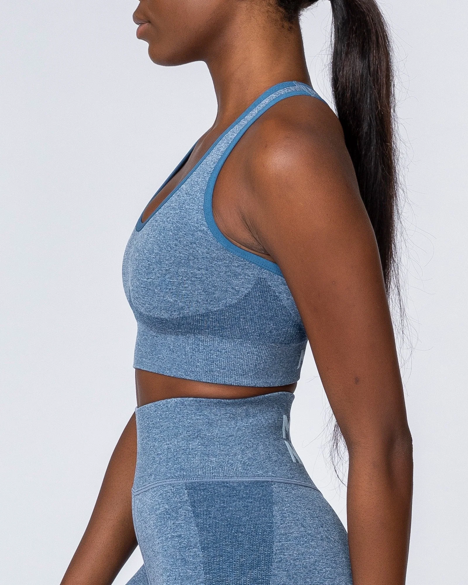 Comfort Seamless Bra - Navy Marl - Image 11