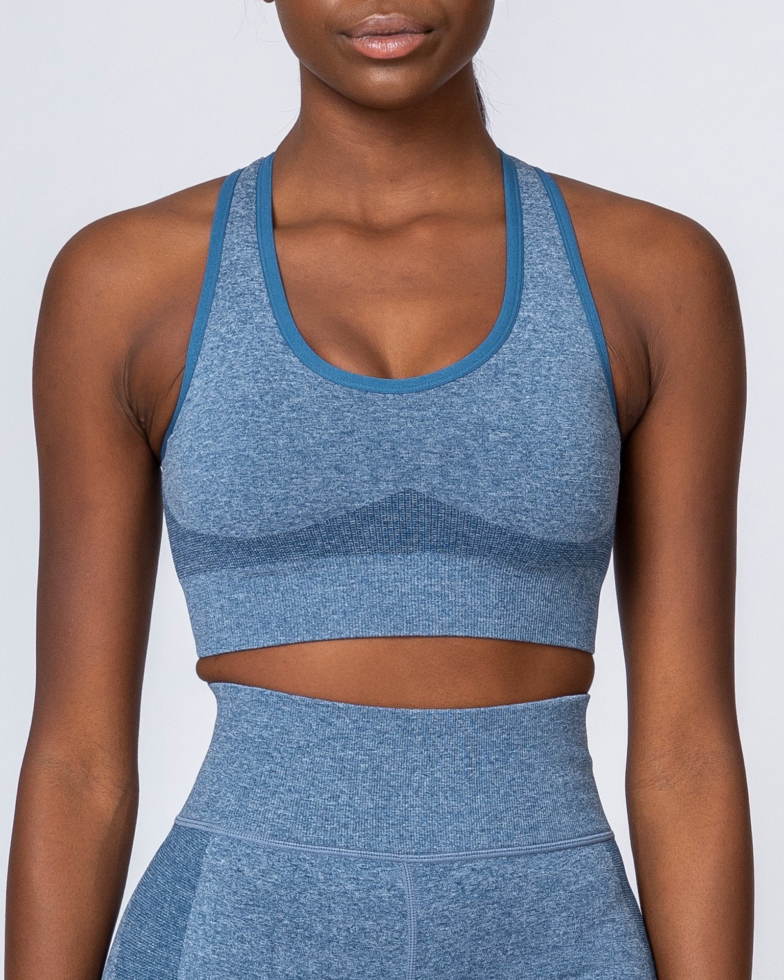 Comfort Seamless Bra - Navy Marl - Image 9