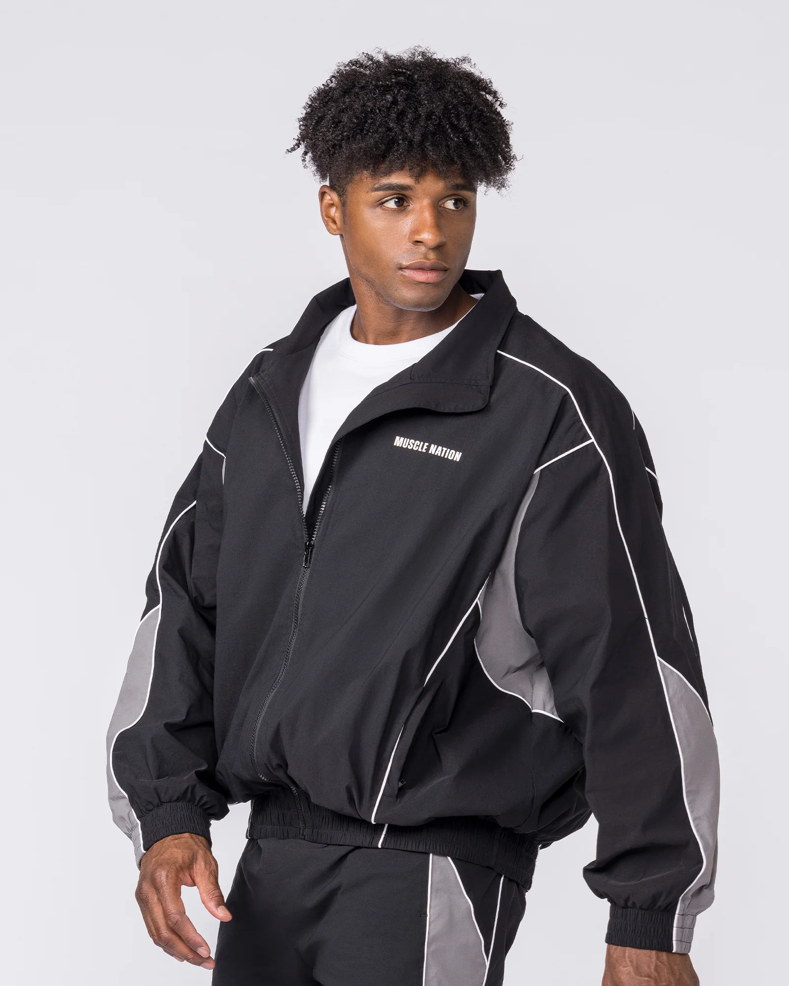Command Windbreaker Zip Through - Black - Image 5