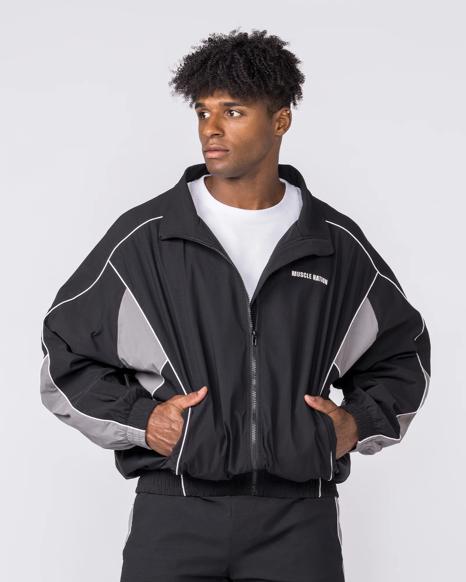 Command Windbreaker Zip Through - Black - Image 6