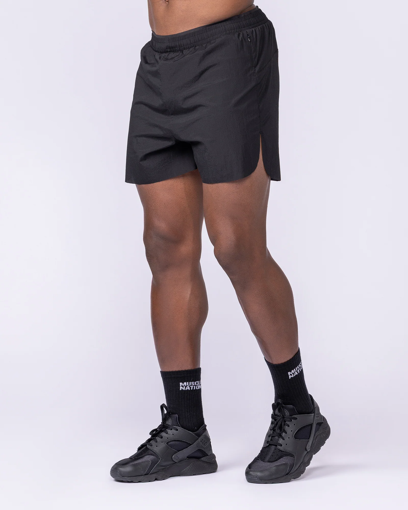 Compete 3" Run Shorts - Black - Image 4