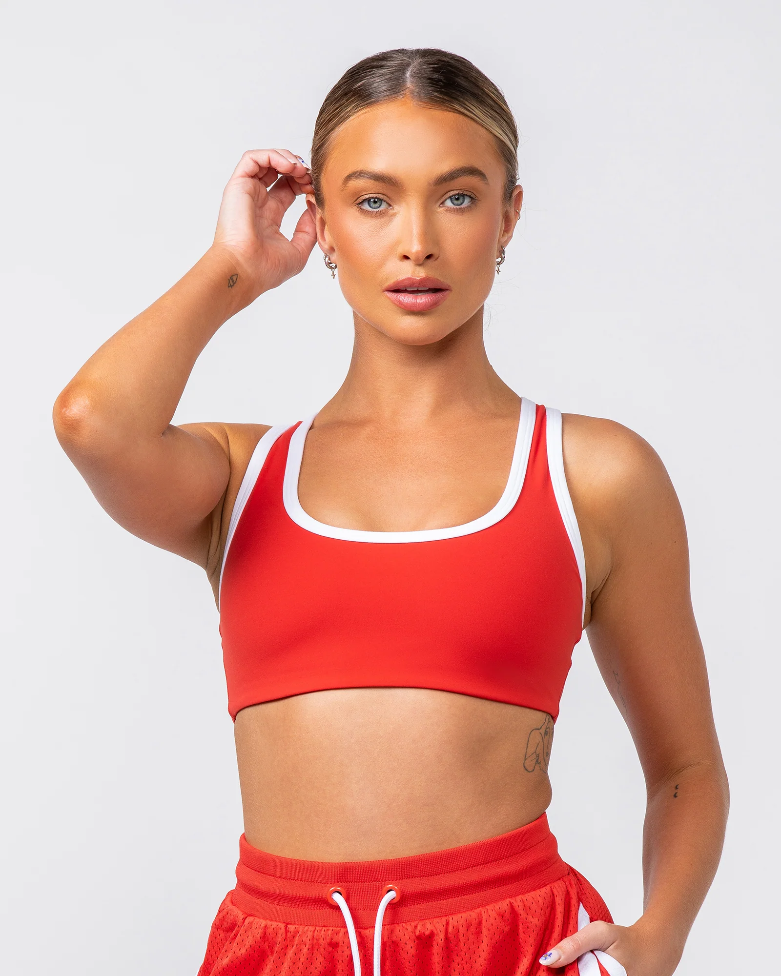 Contrast Bralette - Crimson - Image 2