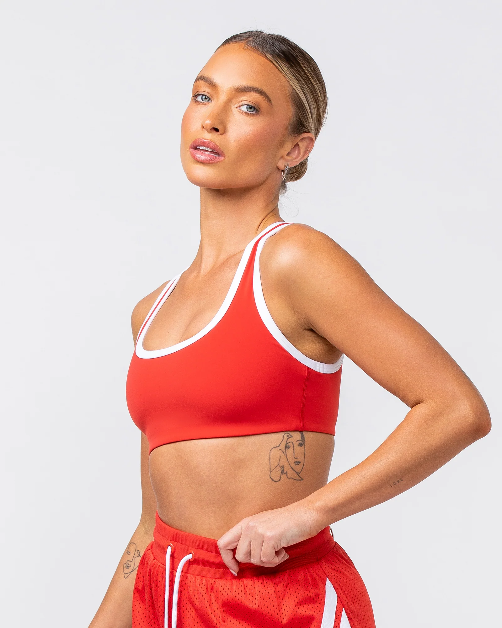Contrast Bralette - Crimson - Image 3