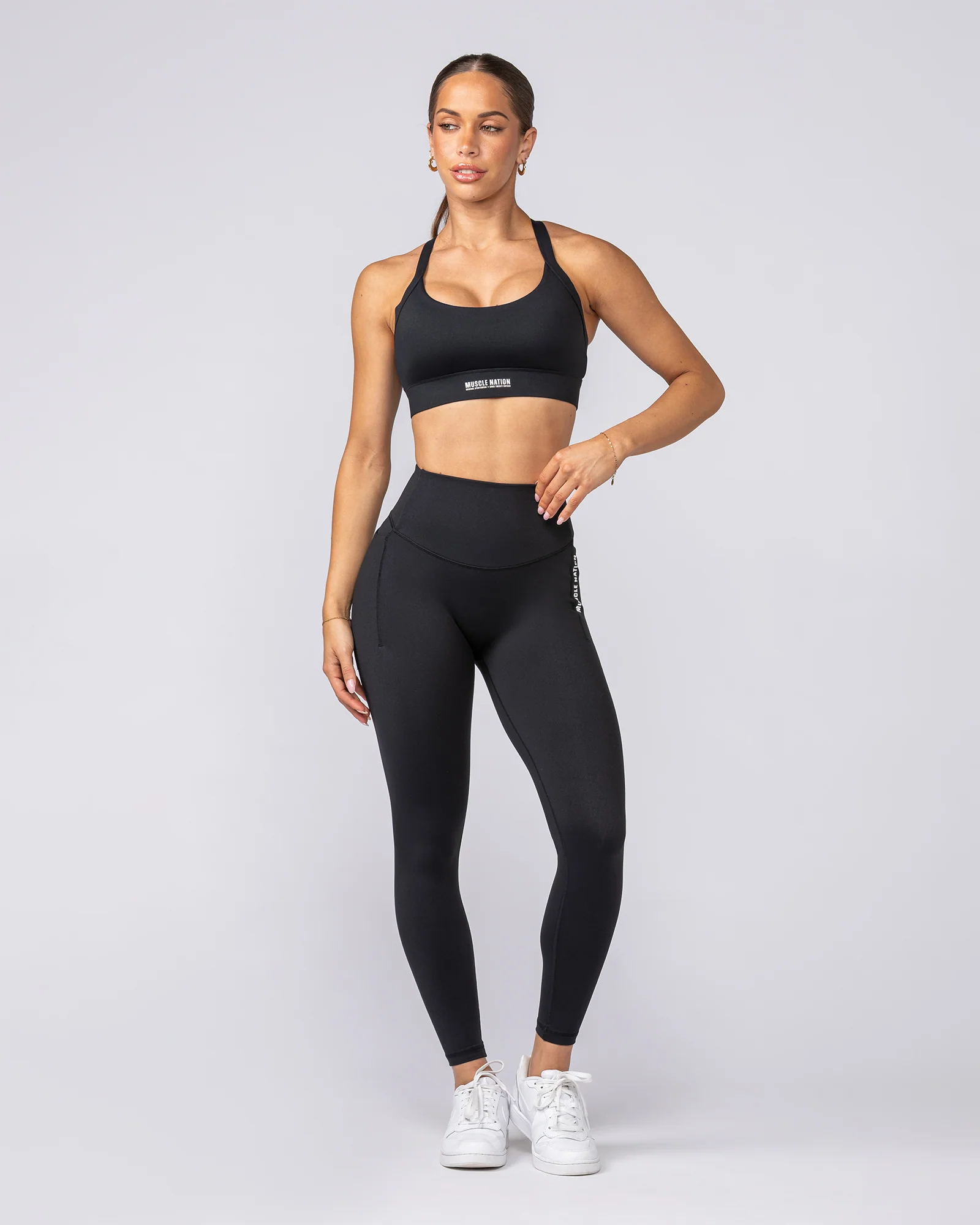 Core Pocket Ankle Length Leggings - Black - Image 6