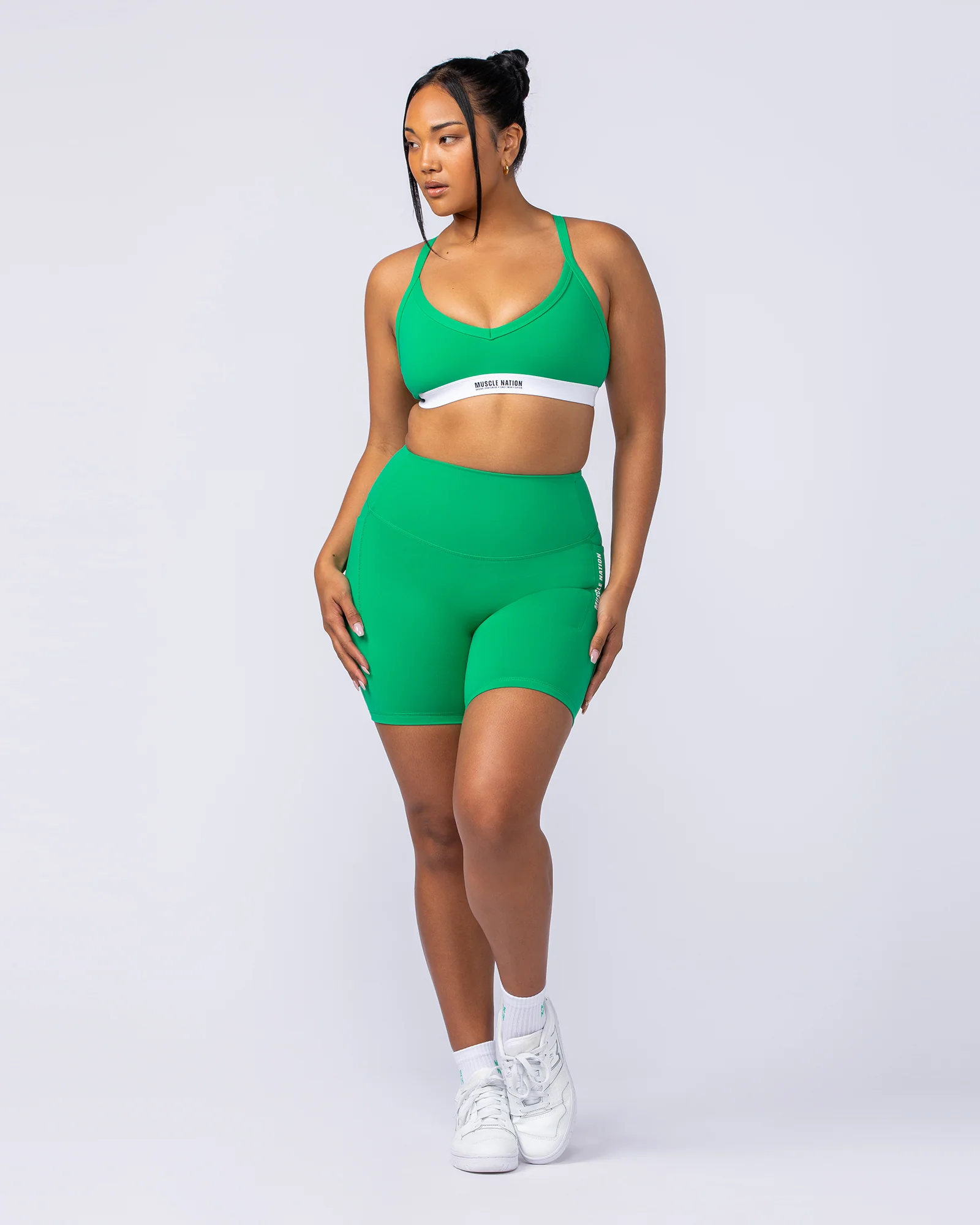 Core Pocket Bike Shorts - Clover - Image 6