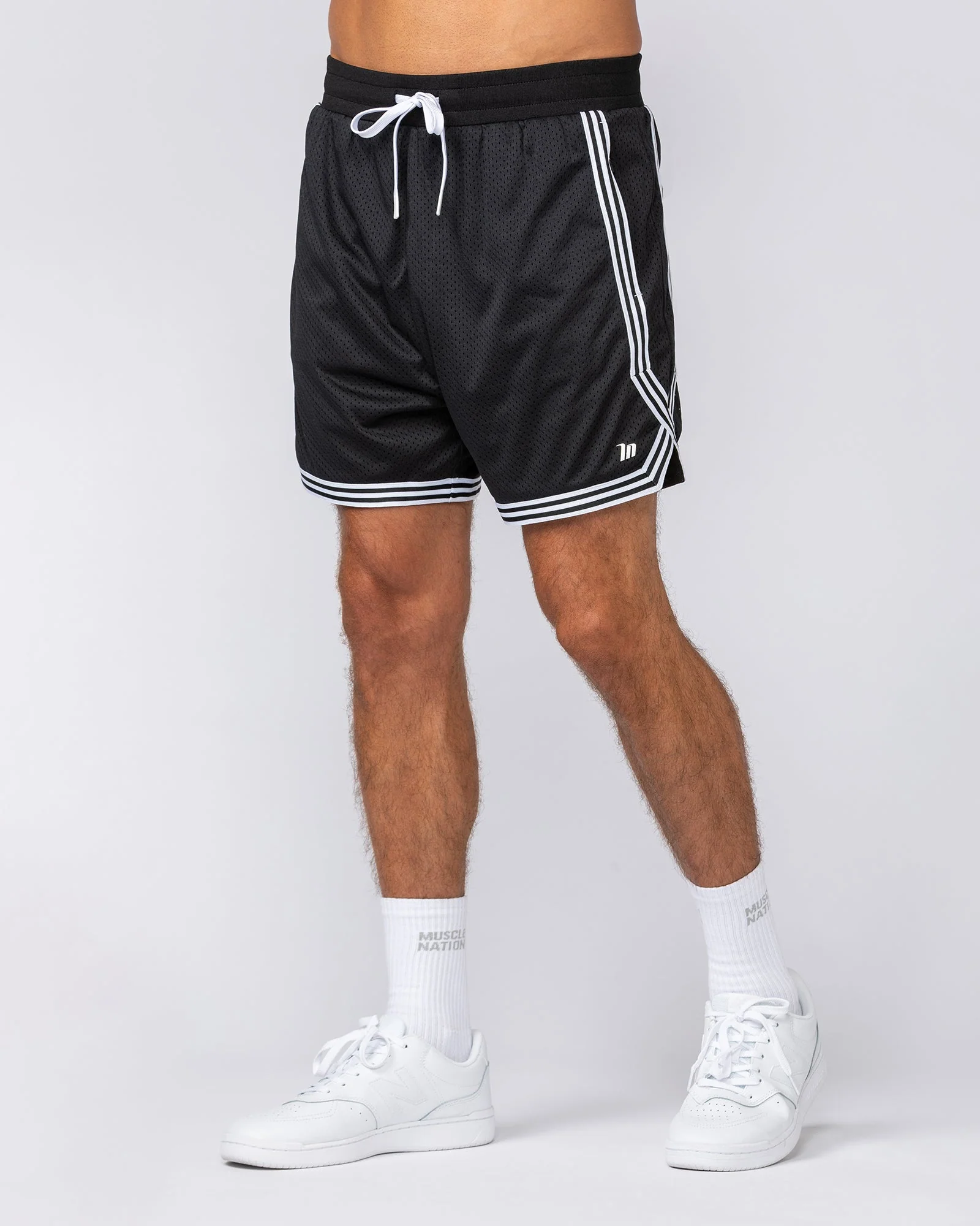 Courtside Basketball 5" Shorts - Black - Image 3