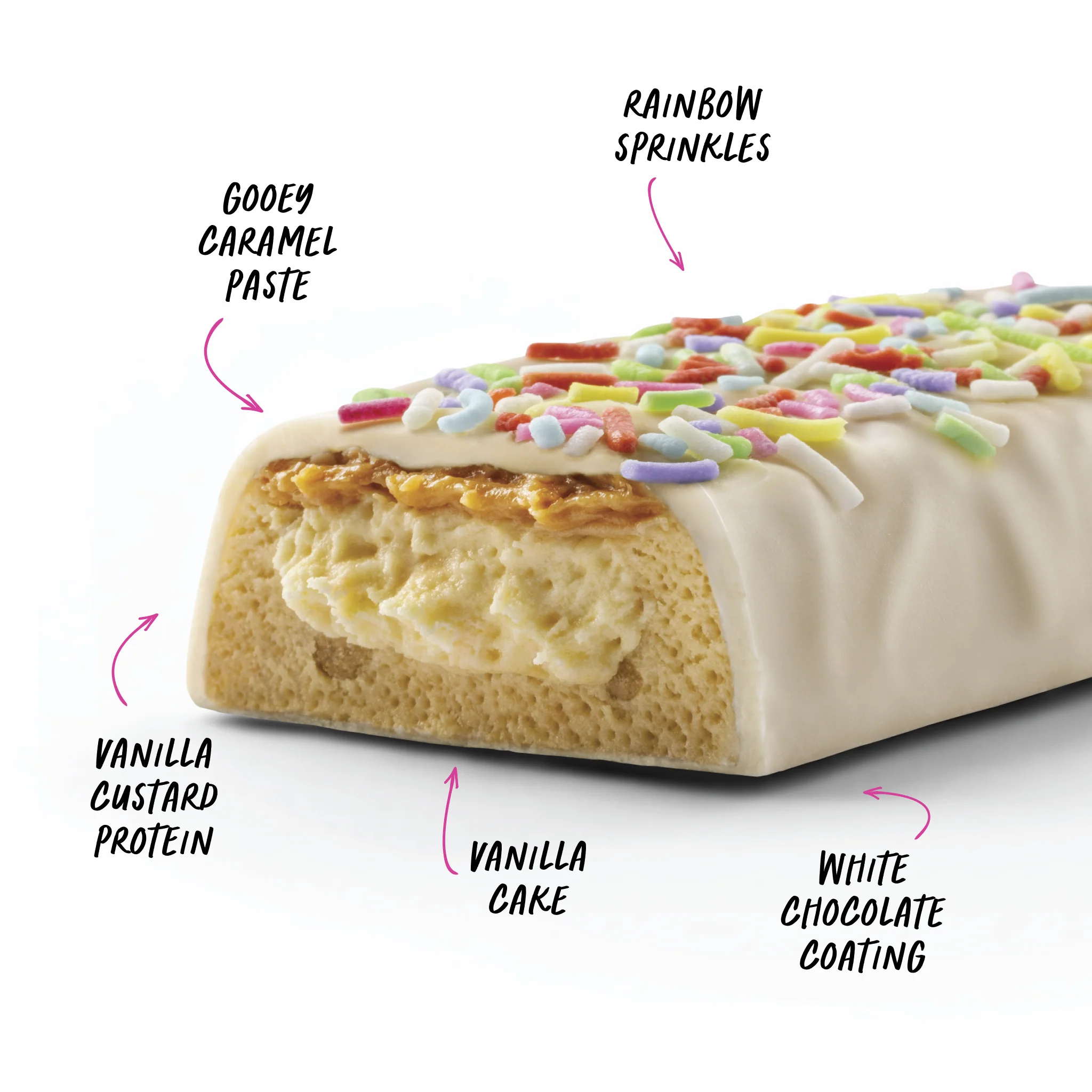 CUSTARD Protein Bar - Birthday Cake - Box of 12 - Image 2