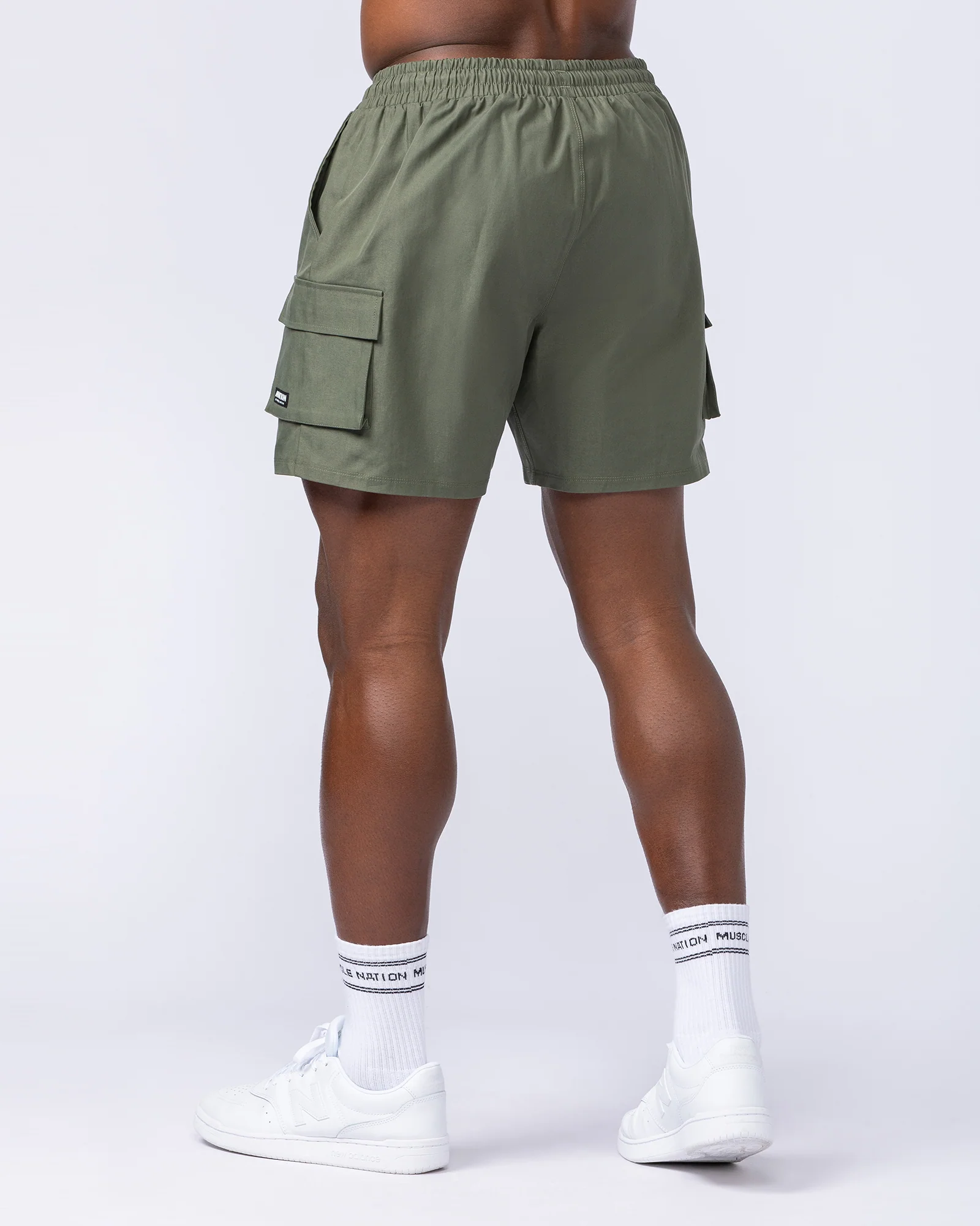 Daily Cargo 5" Shorts - Dark Khaki (Silicon Logo) - Image 4